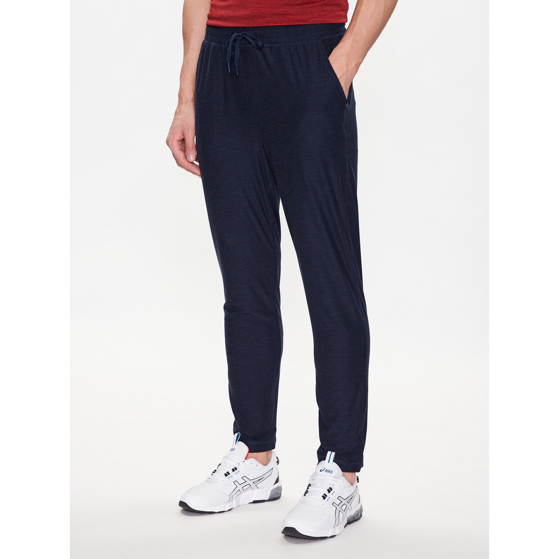 Skechers Pantaloni trening Ultra Go Lite MPT108 Bleumarin Tapered Fit - Pled.ro