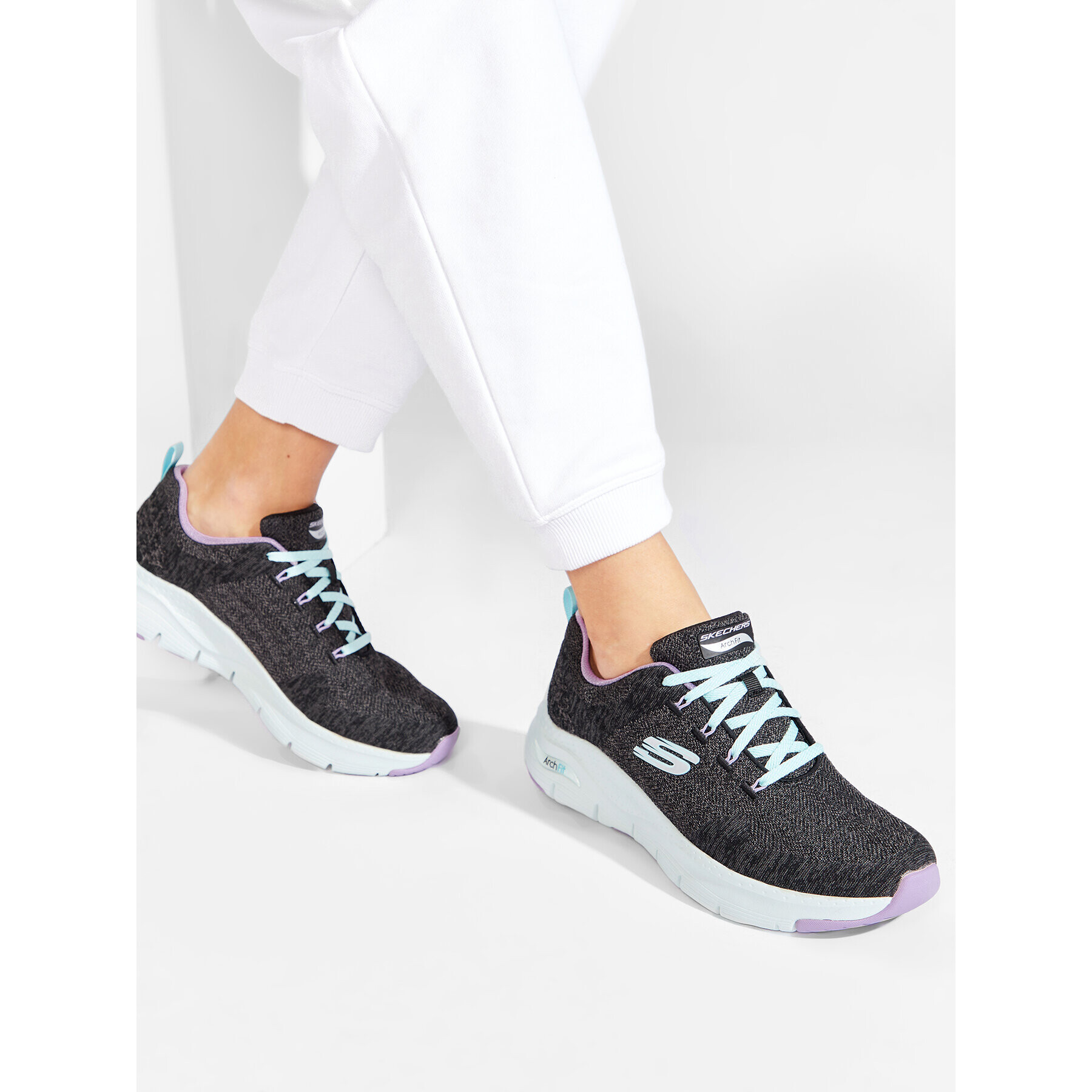 Skechers Sneakers Arch Fit Comfy Wave Gri - Pled.ro