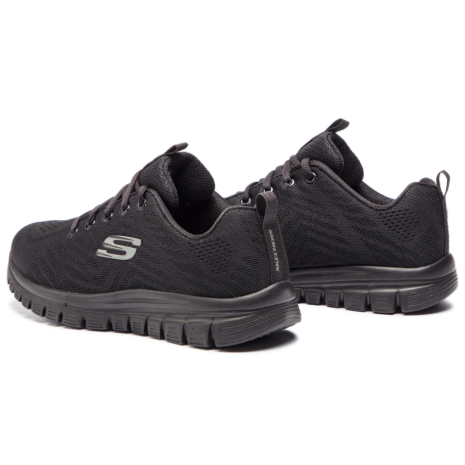 Skechers Pantofi Get Connected 12615/BBK Negru - Pled.ro