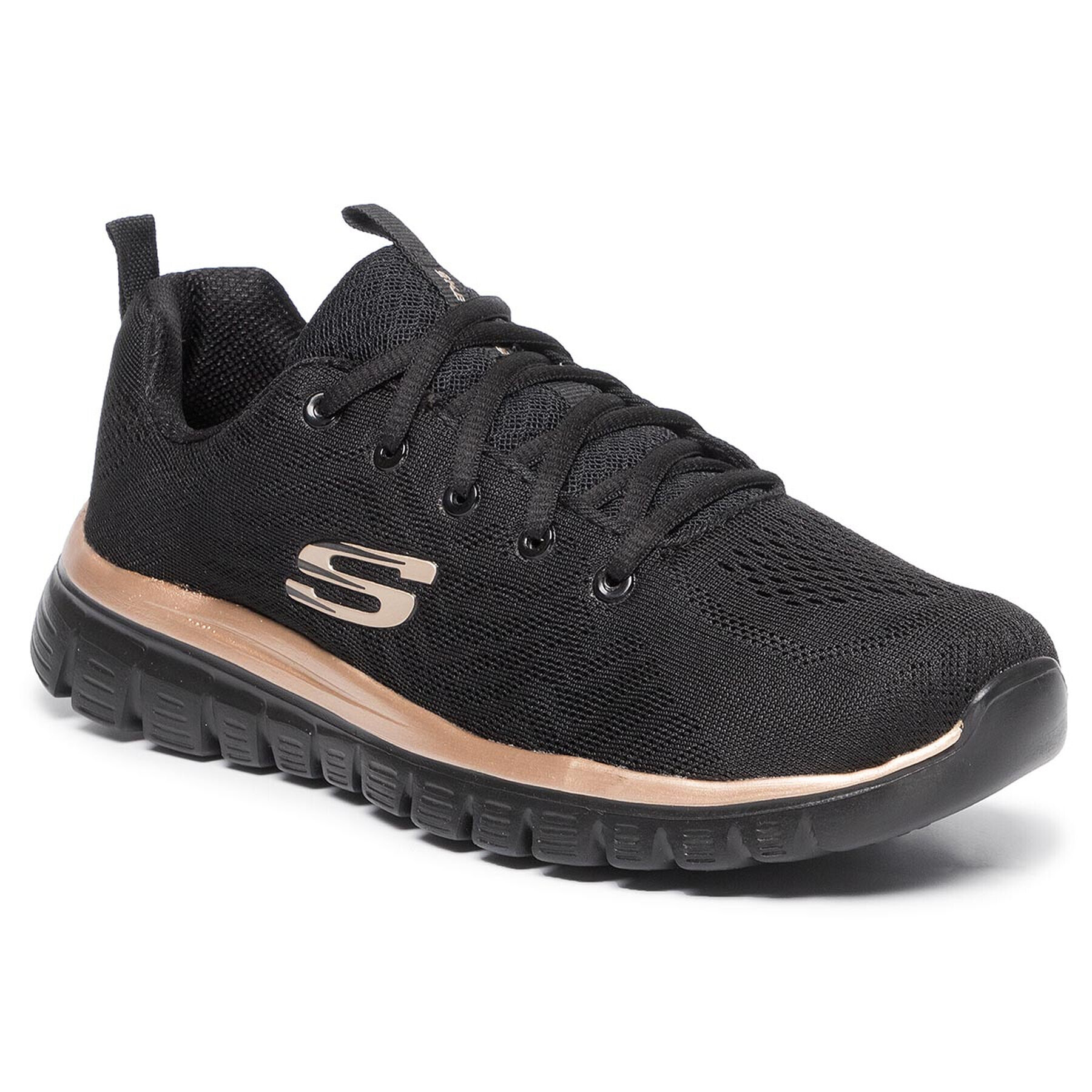 Skechers Pantofi Get Connected 12615/BKRG Negru - Pled.ro