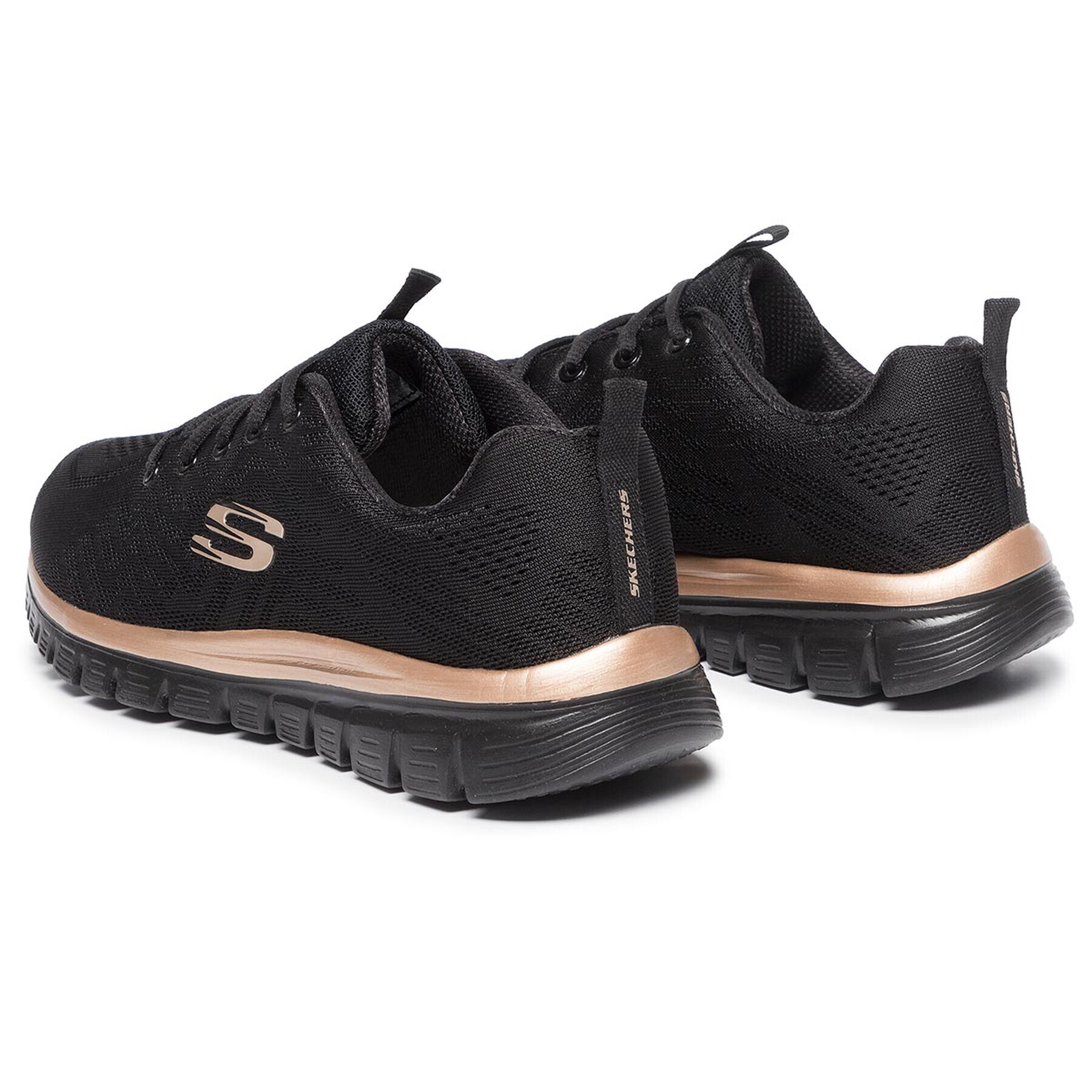 Skechers Pantofi Get Connected 12615/BKRG Negru - Pled.ro