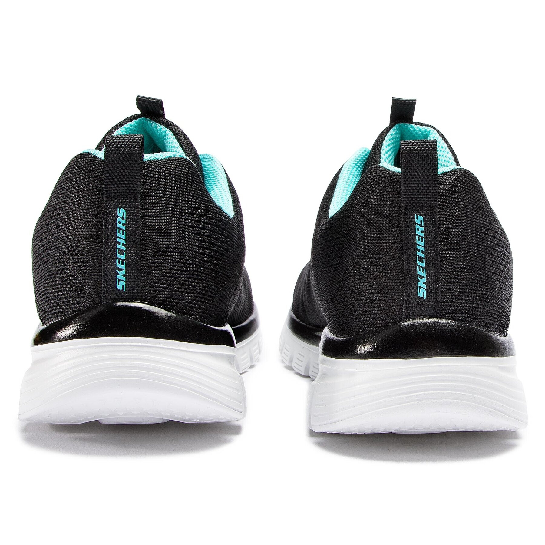 Skechers Pantofi Get Connected 12615/BKTQ Negru - Pled.ro