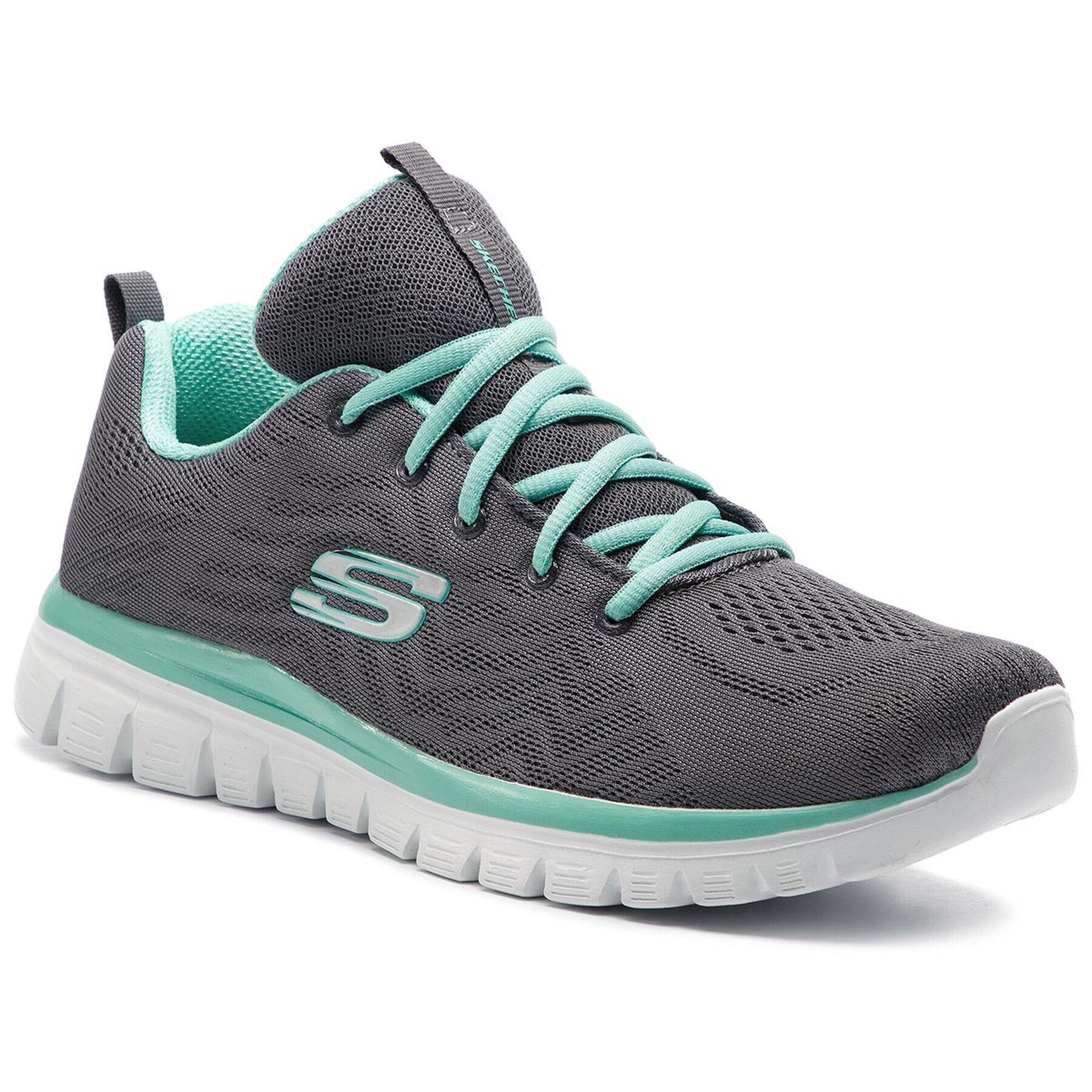 Skechers Pantofi Get Connected 12615/CCGR Gri - Pled.ro