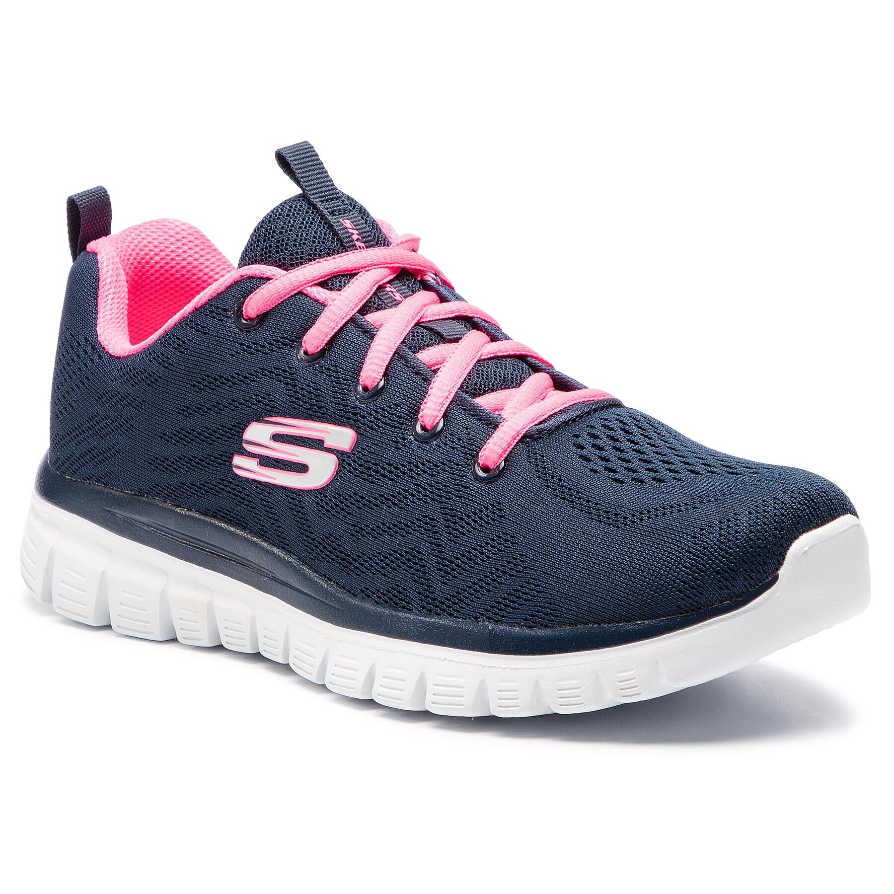 Skechers Pantofi Get Connected 12615/NVHP Bleumarin - Pled.ro