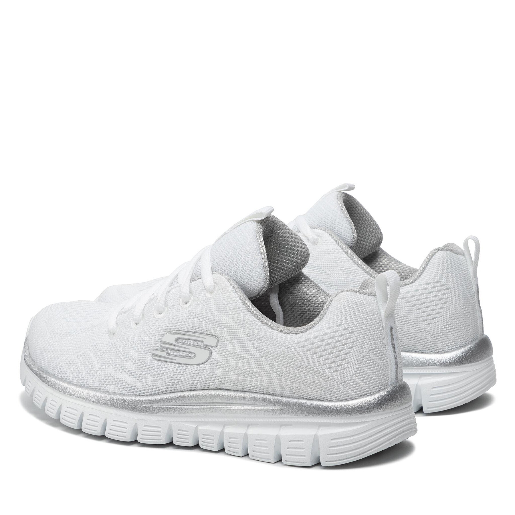 Skechers Pantofi Get Connected 12615/WSL Alb - Pled.ro