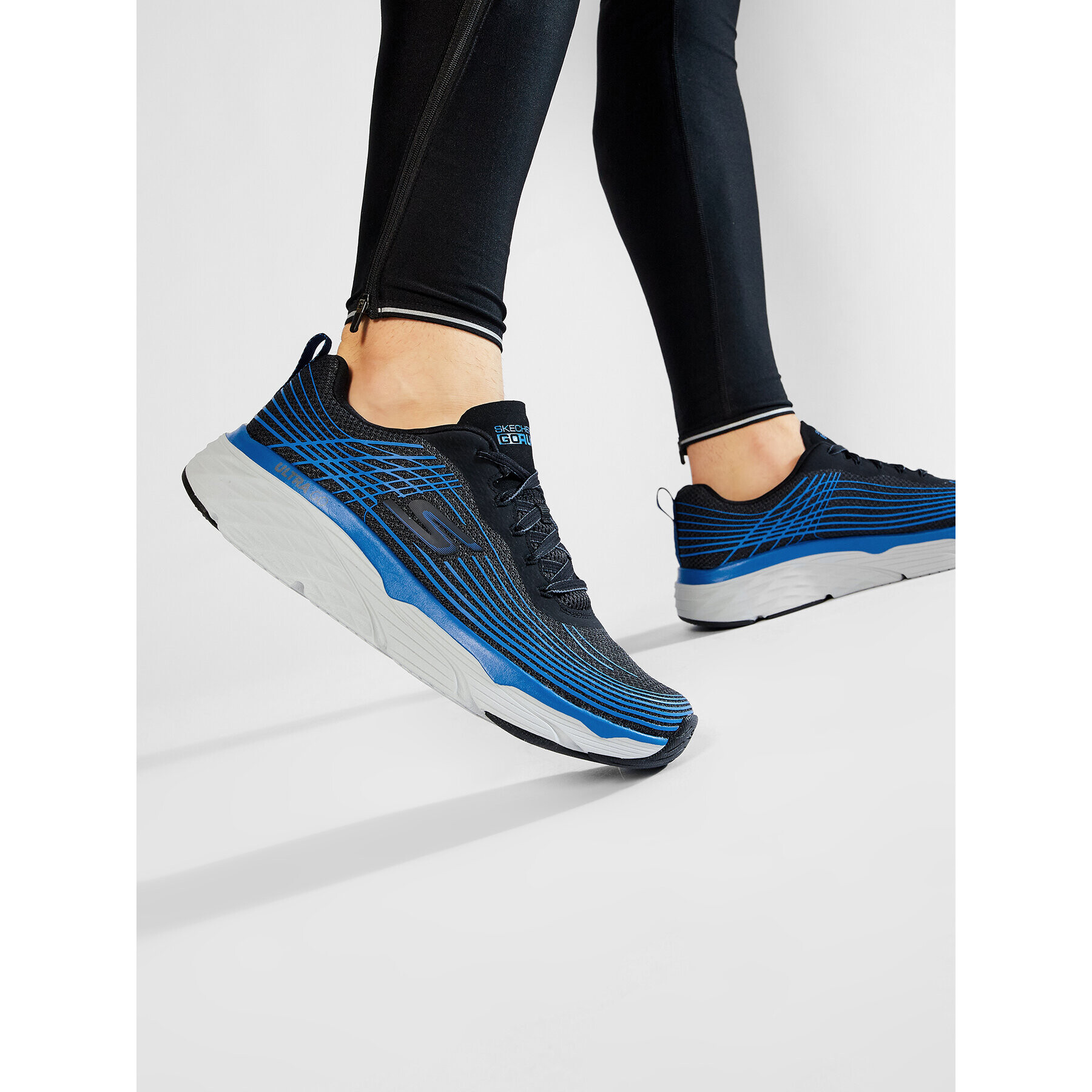 Skechers Pantofi Max Cushioning Elite 54430/BKBL Negru - Pled.ro