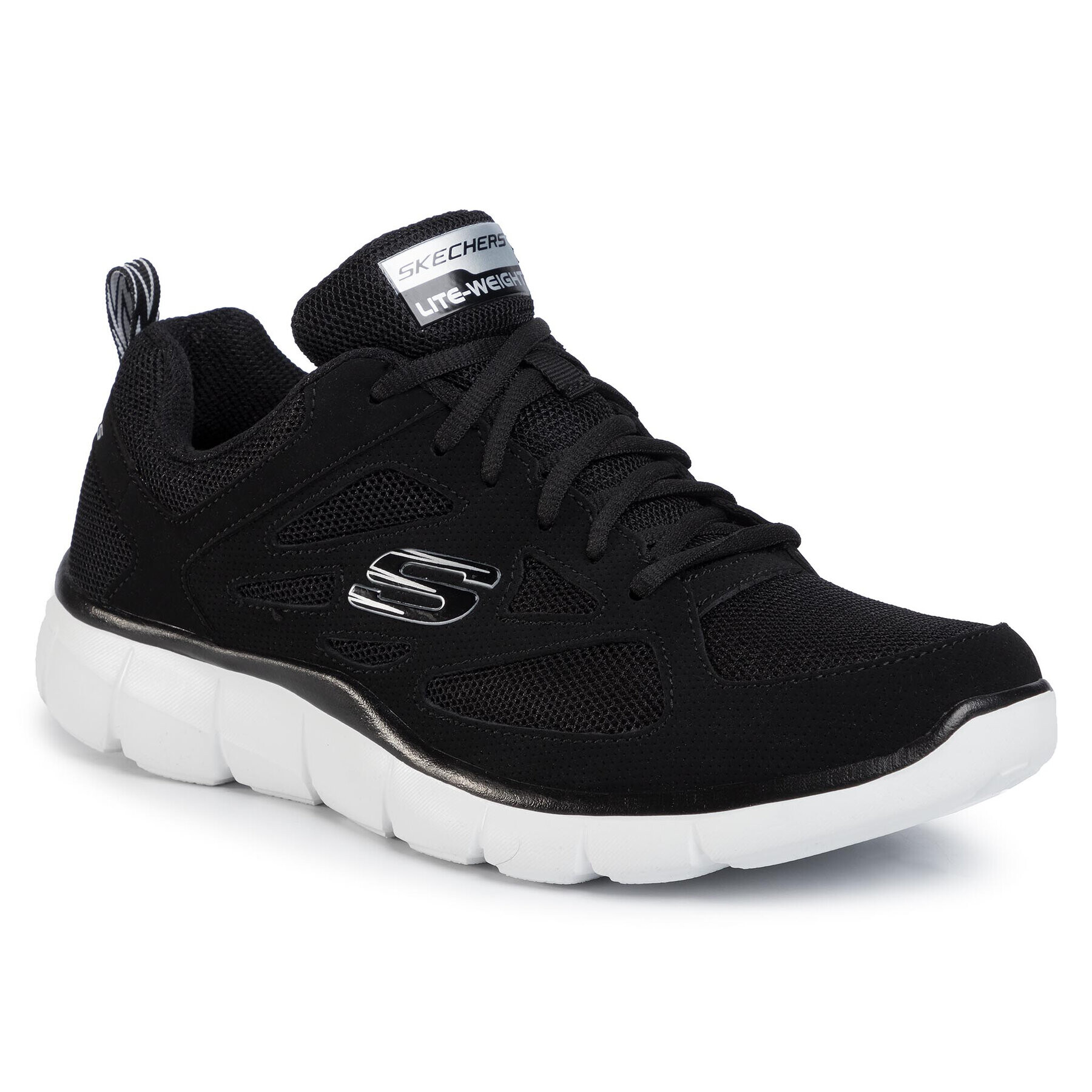 Skechers Pantofi Strategic 999789 BKW Negru - Pled.ro