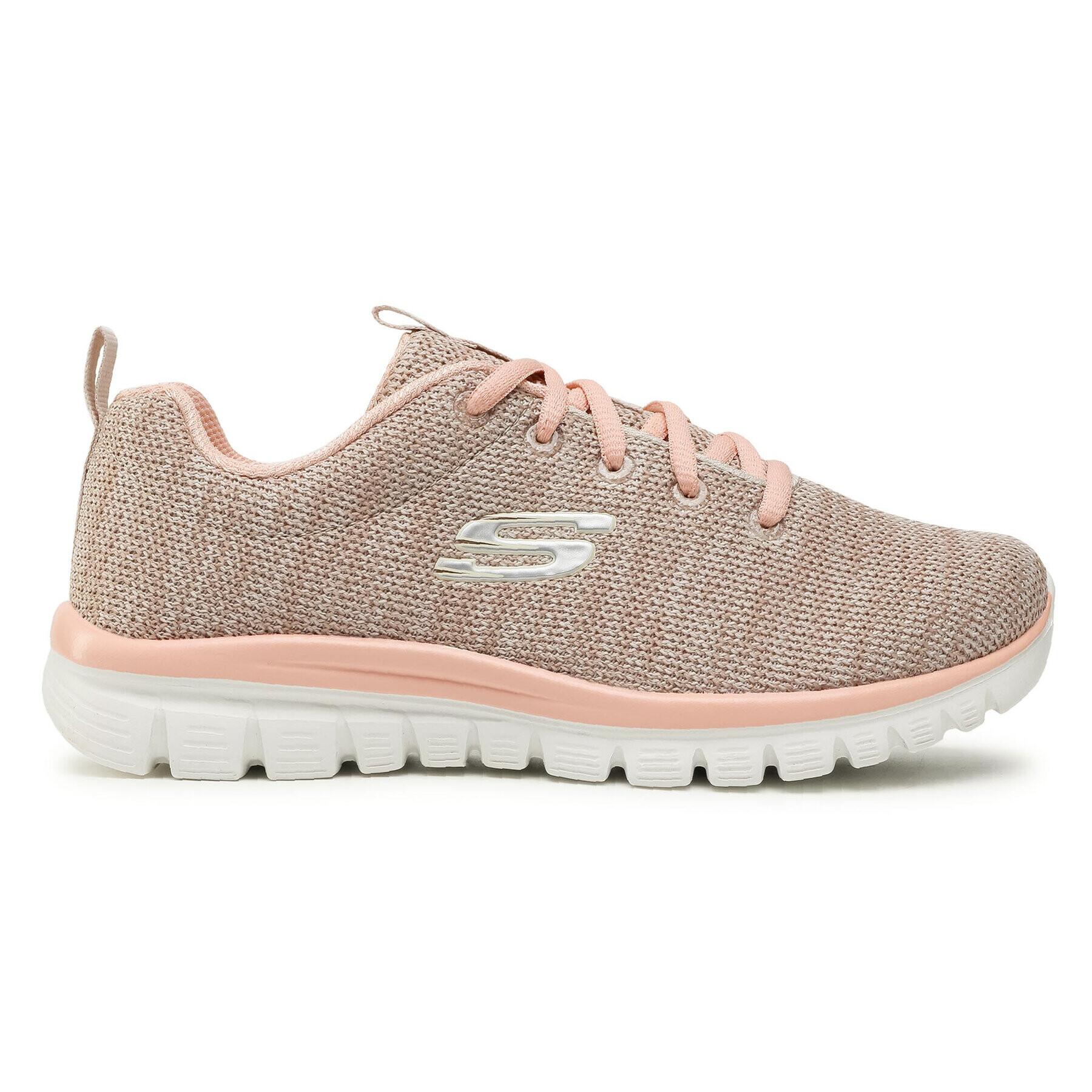 Skechers Pantofi Twisted Fortune 12614/NTCL Bej - Pled.ro