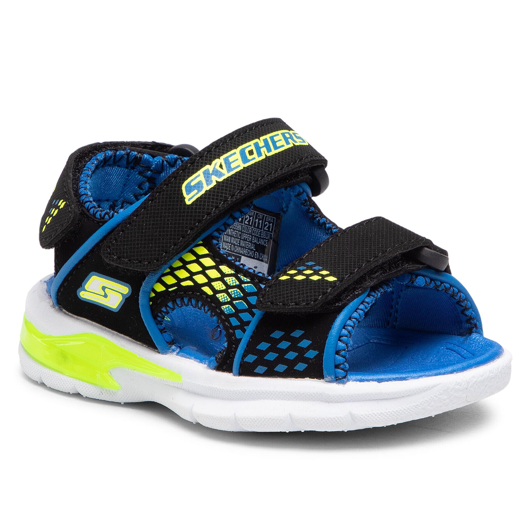 Skechers Sandale Beach Glower 90558N/BBLM Negru - Pled.ro