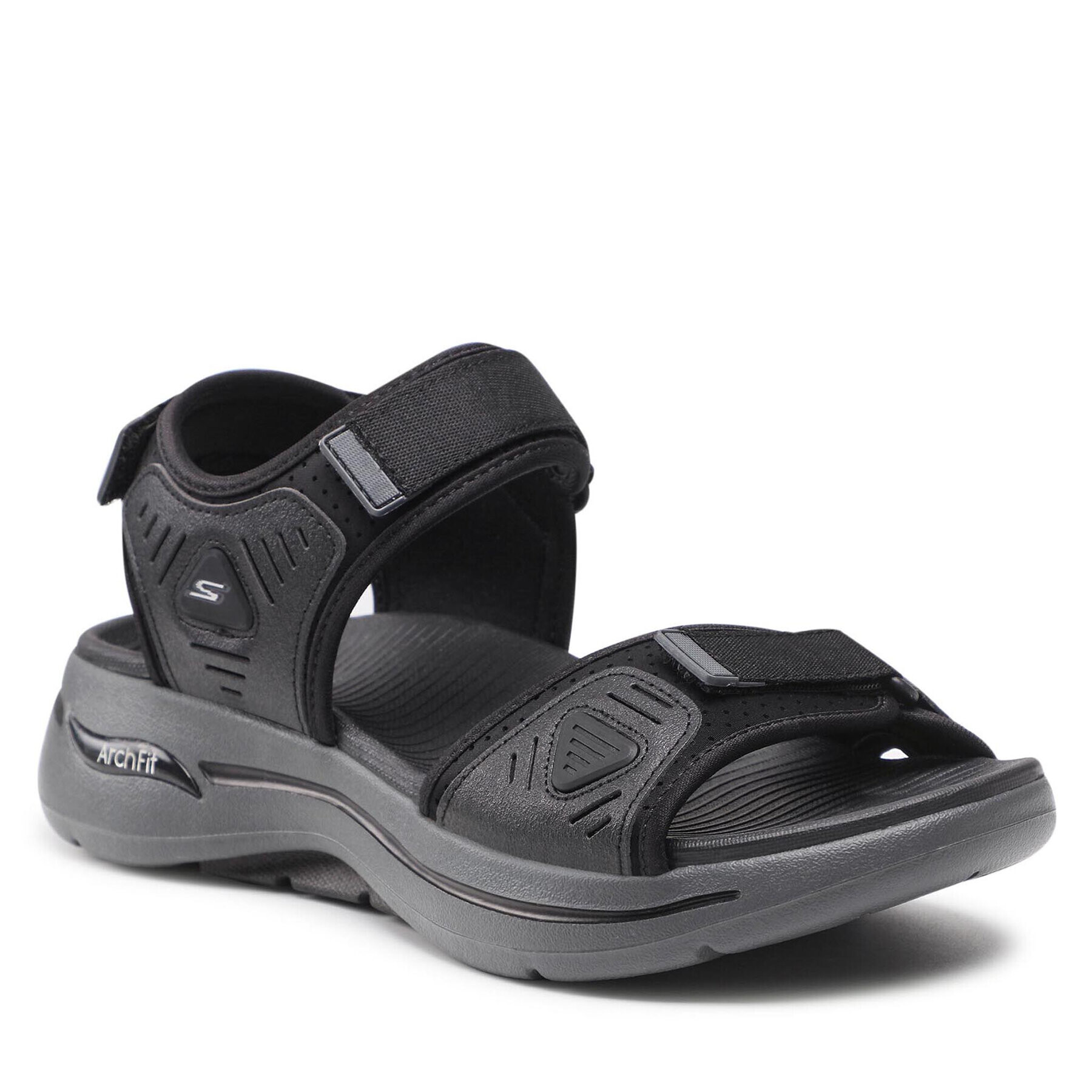 Skechers Sandale Go Walk Arch Fit Sandal 229020/BKCC Negru - Pled.ro