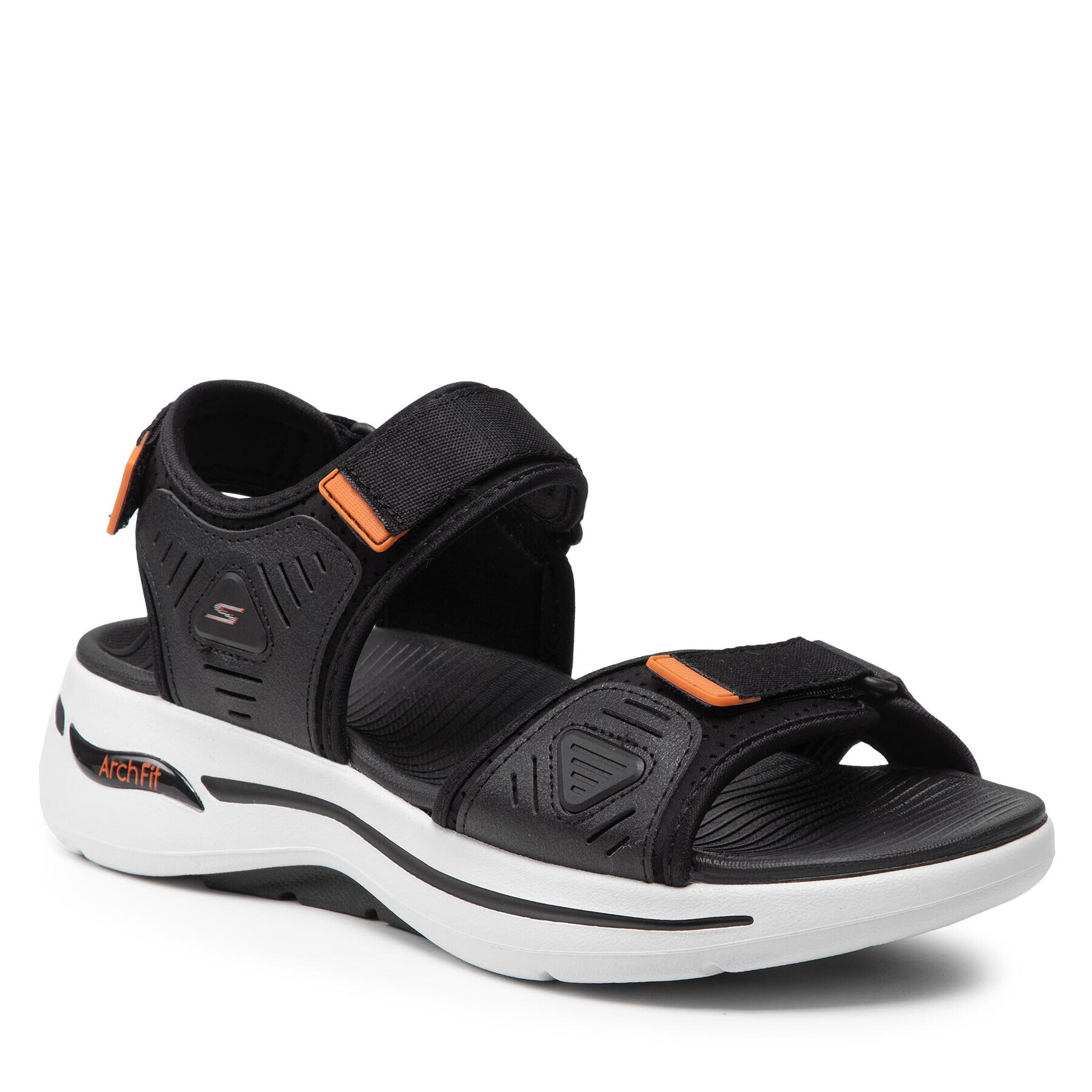 Skechers Sandale Go Walk Arch Fit Sandal 229020/BKOR Negru - Pled.ro