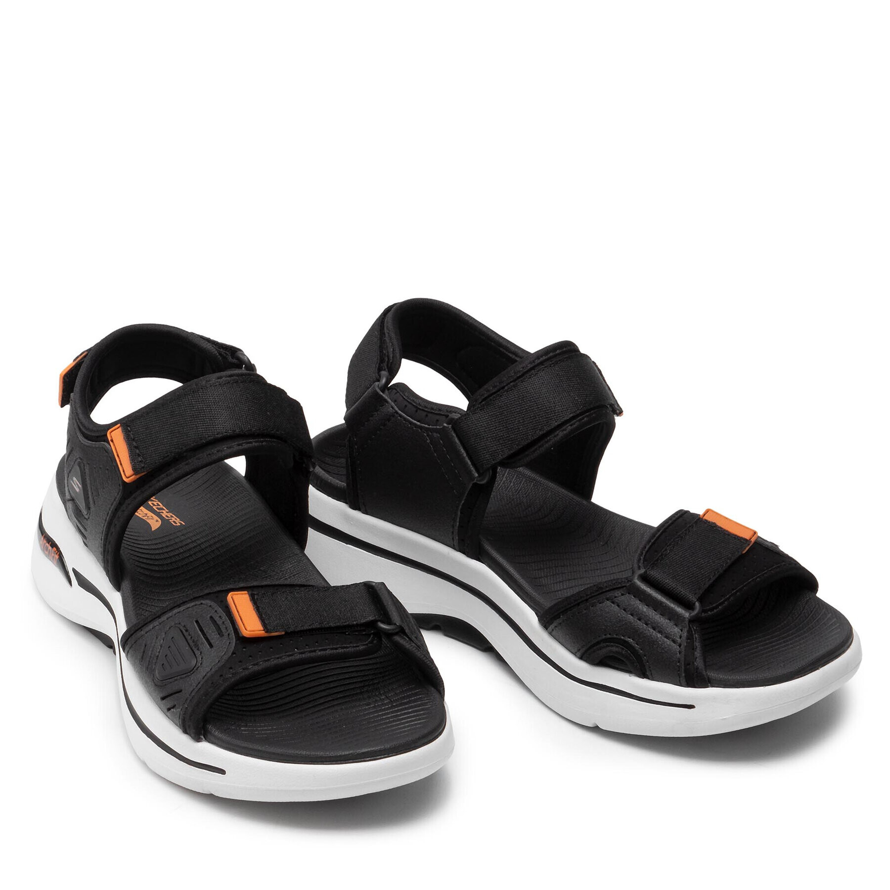 Skechers Sandale Go Walk Arch Fit Sandal 229020/BKOR Negru - Pled.ro