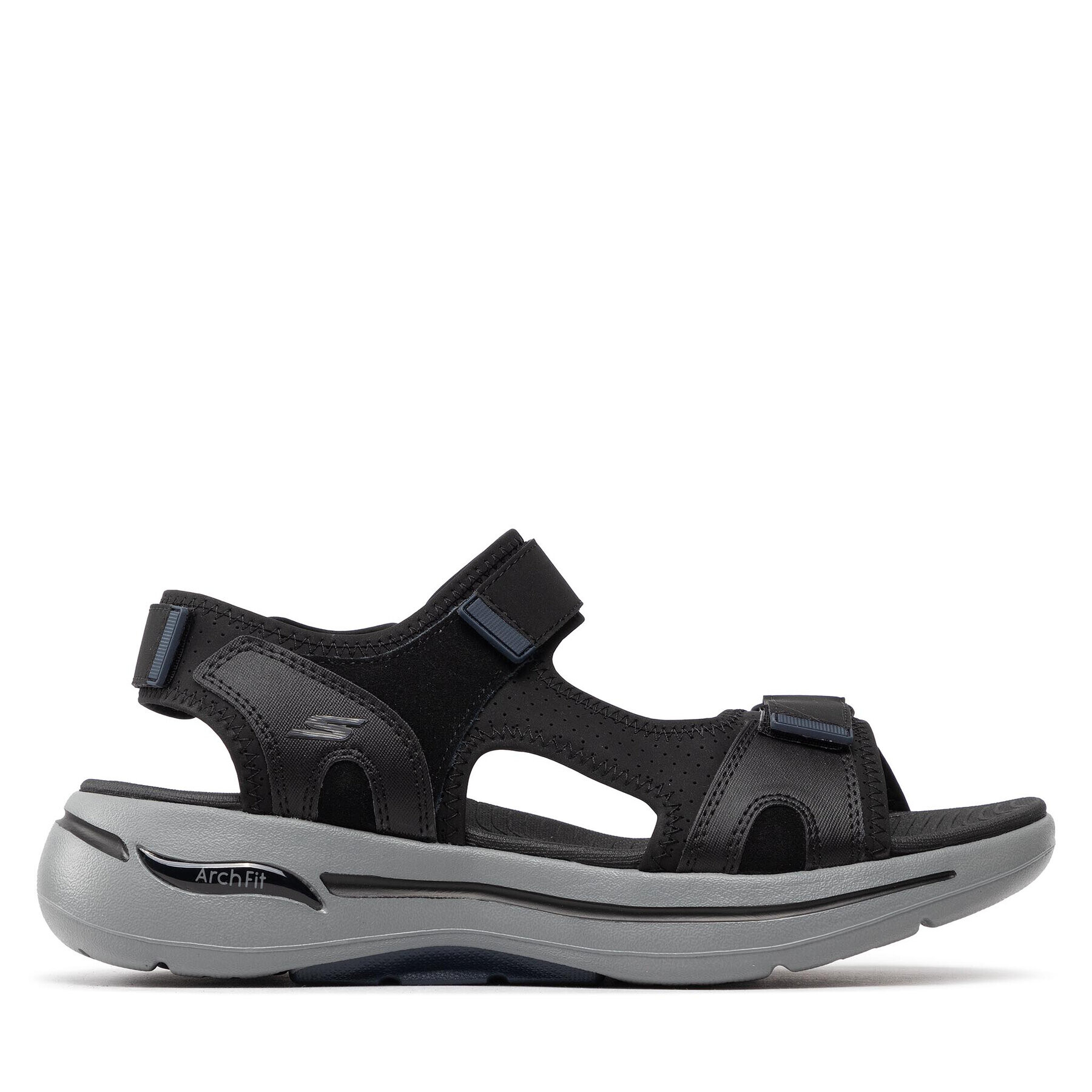 Skechers Sandale Go Walk Arch Fit Sandal 229021/BKNV Negru - Pled.ro