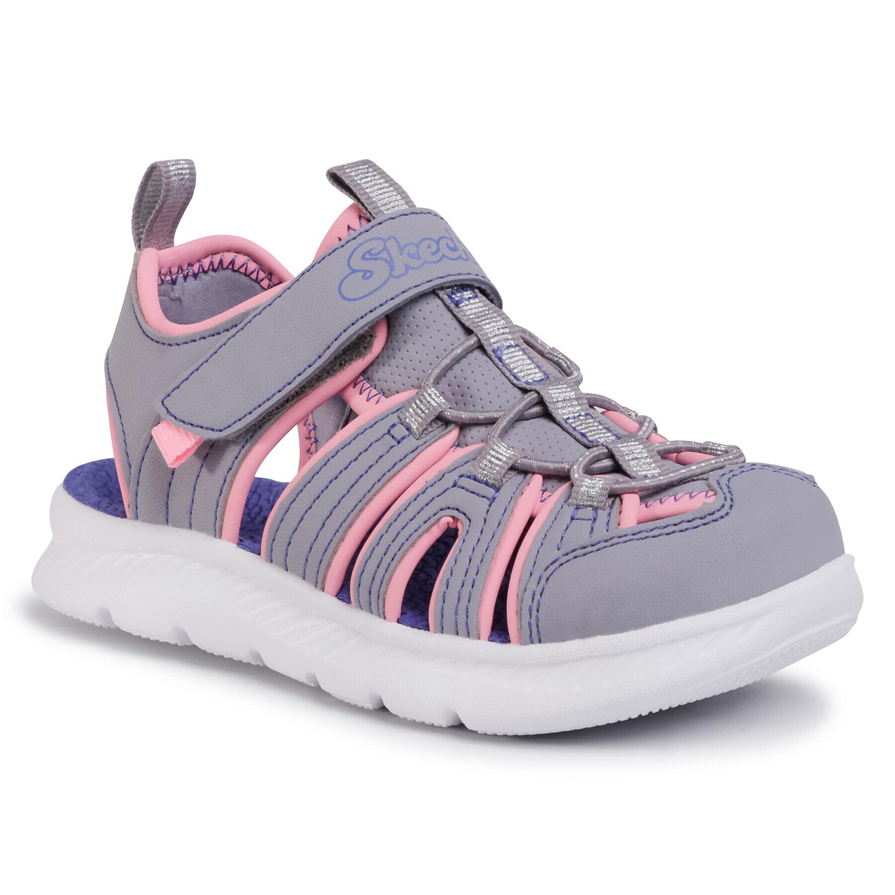 Skechers Sandale Playful Trek 302100L/GYPK Gri - Pled.ro