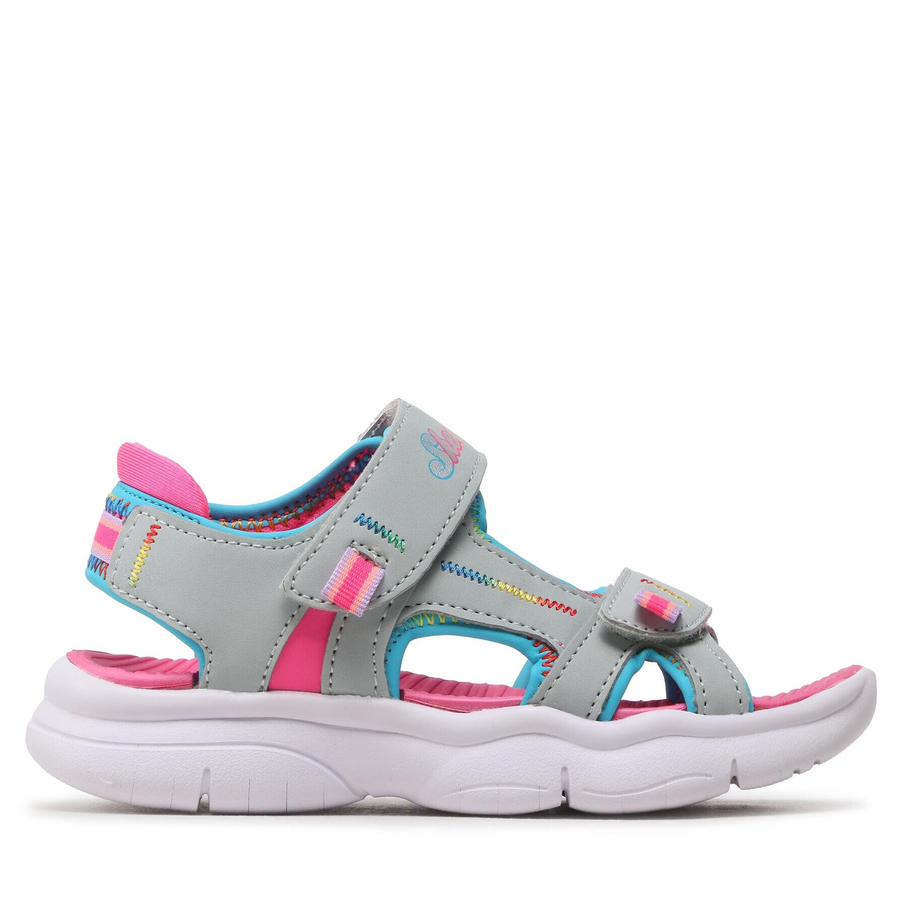 Skechers Sandale Vibrant Mood 302984L/SLPK Gri - Pled.ro