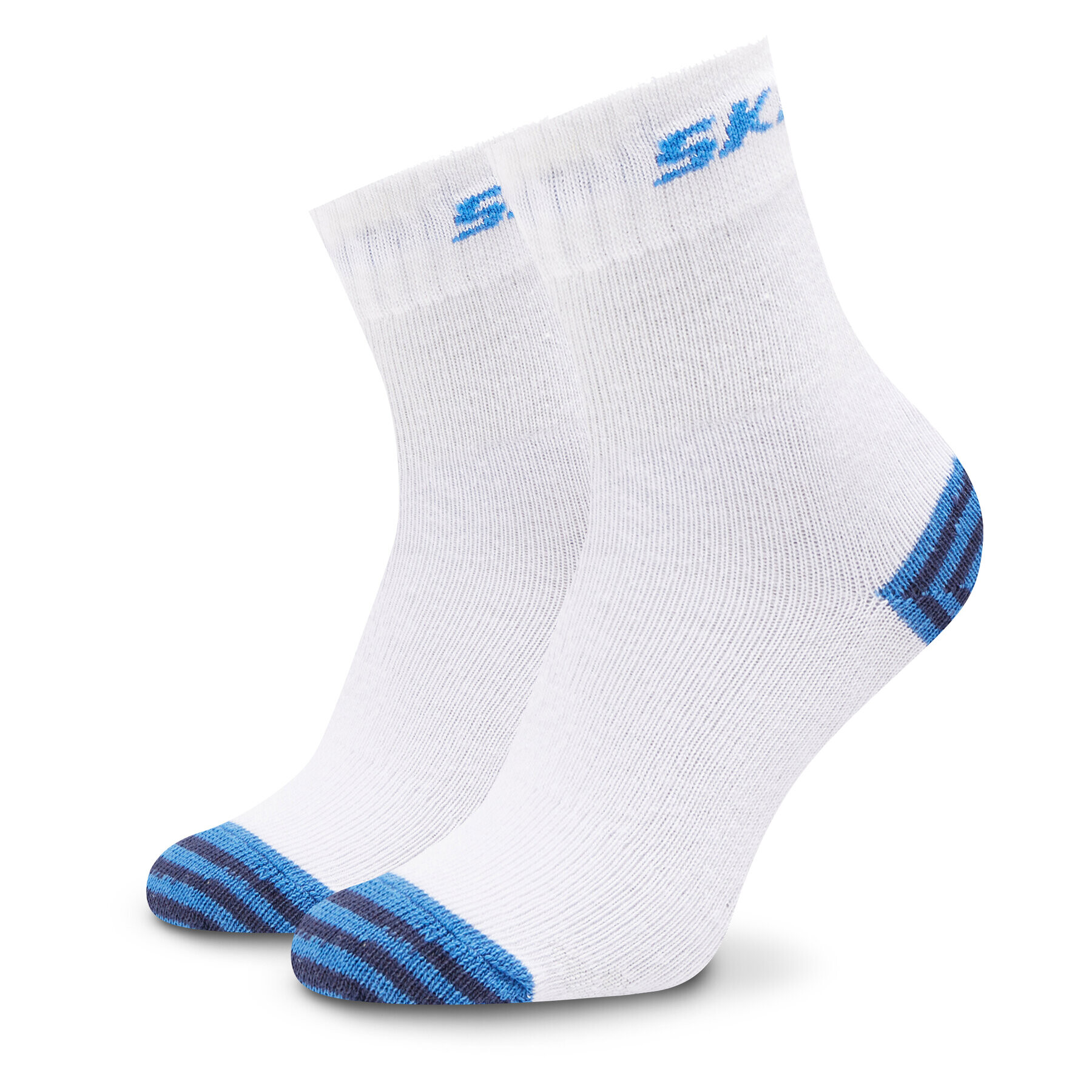 Skechers Set de 4 perechi de șosete lungi pentru copii SK41092 Alb - Pled.ro