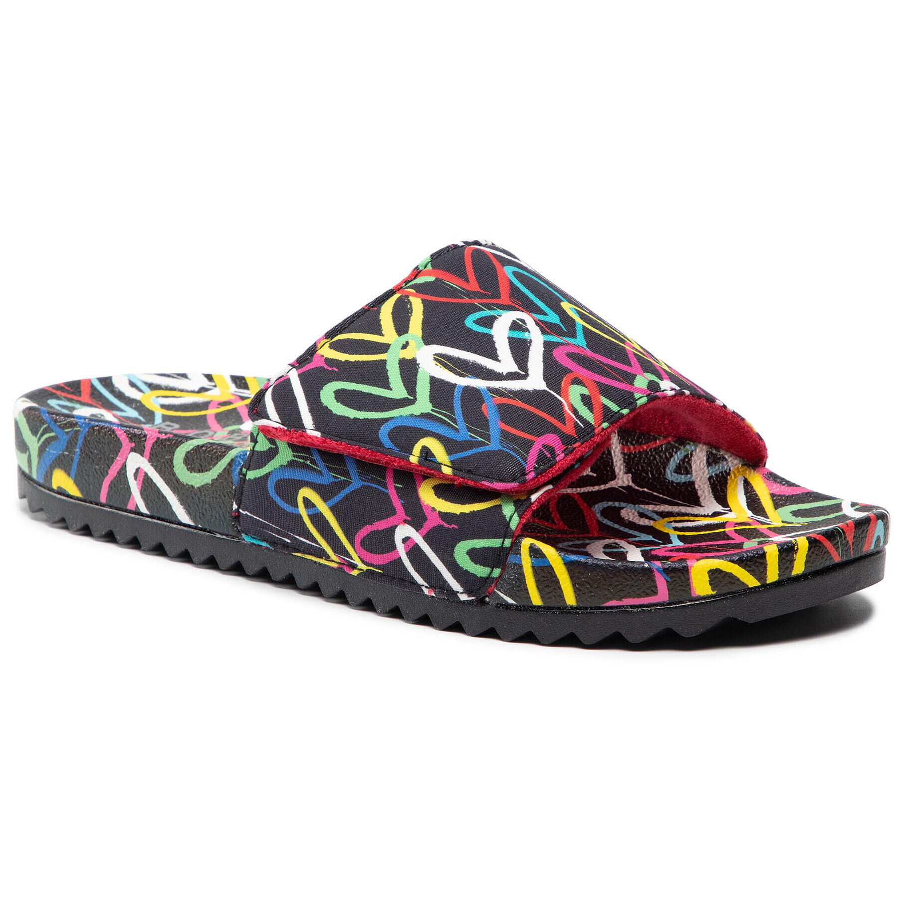 Skechers Șlapi BOBS Love & Summer 113613/BKMT Negru - Pled.ro