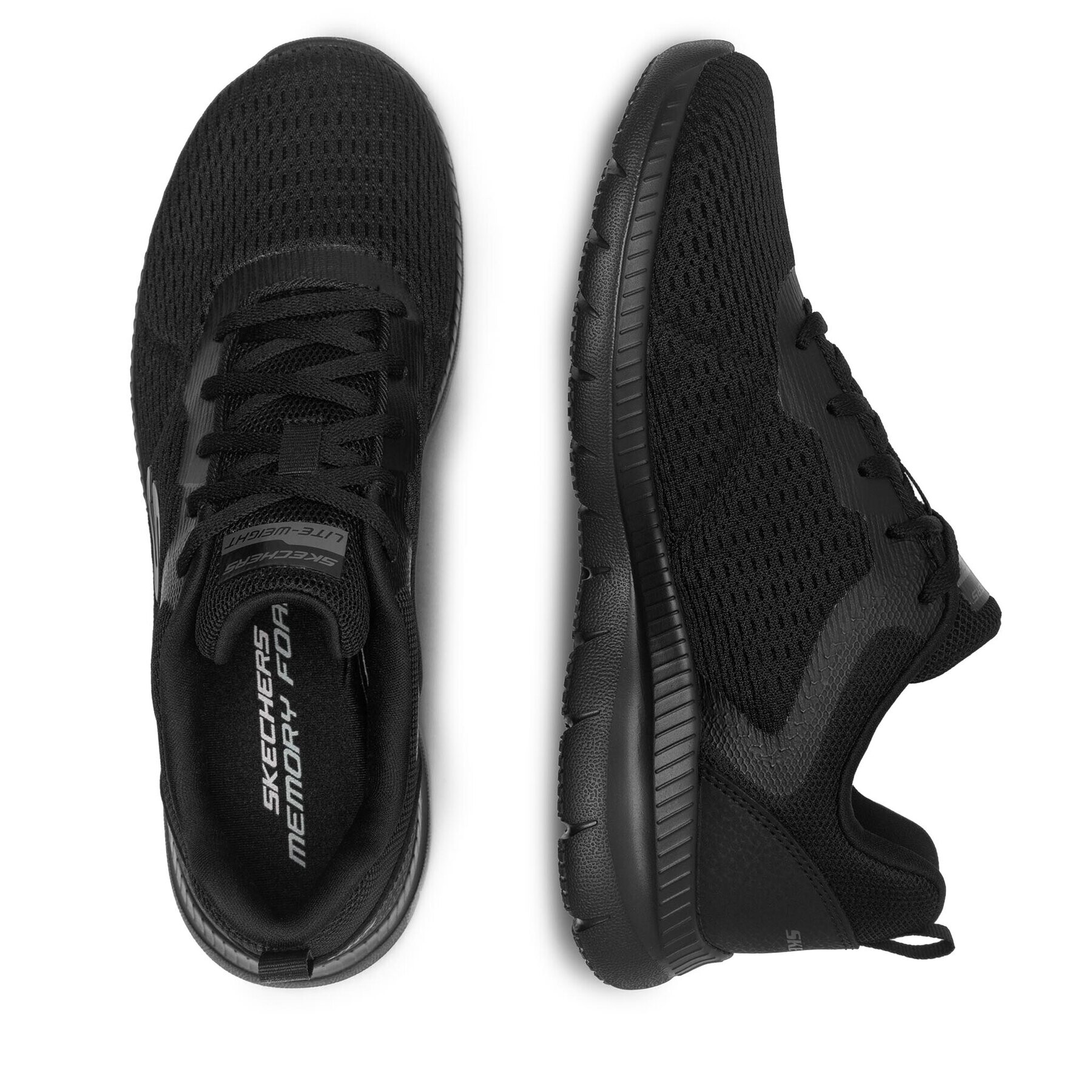 Skechers Sneakers BOUNTIFUL 12607 BBK. Negru - Pled.ro