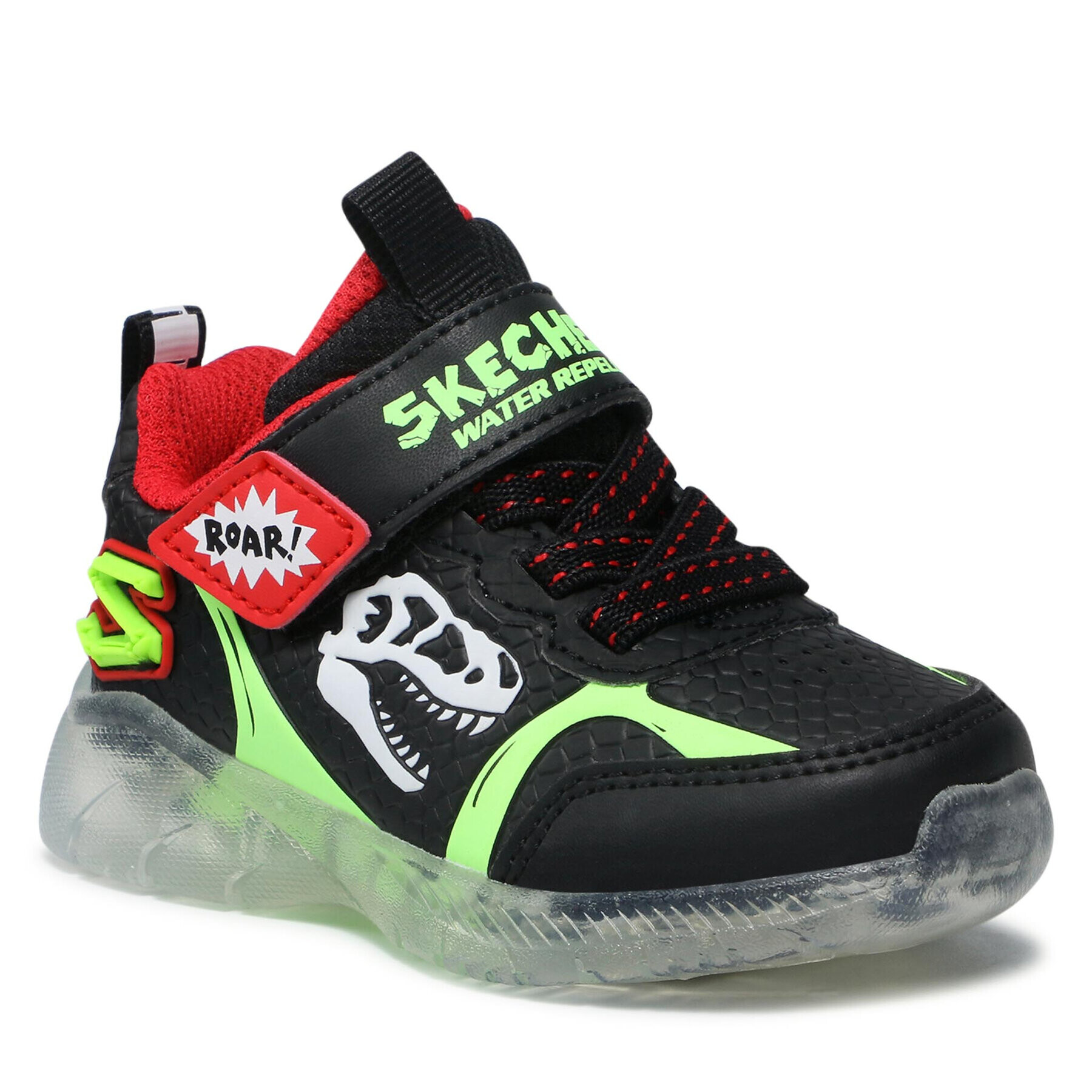 Skechers Sneakers Dino-Glow 401521N/BKLM Negru - Pled.ro