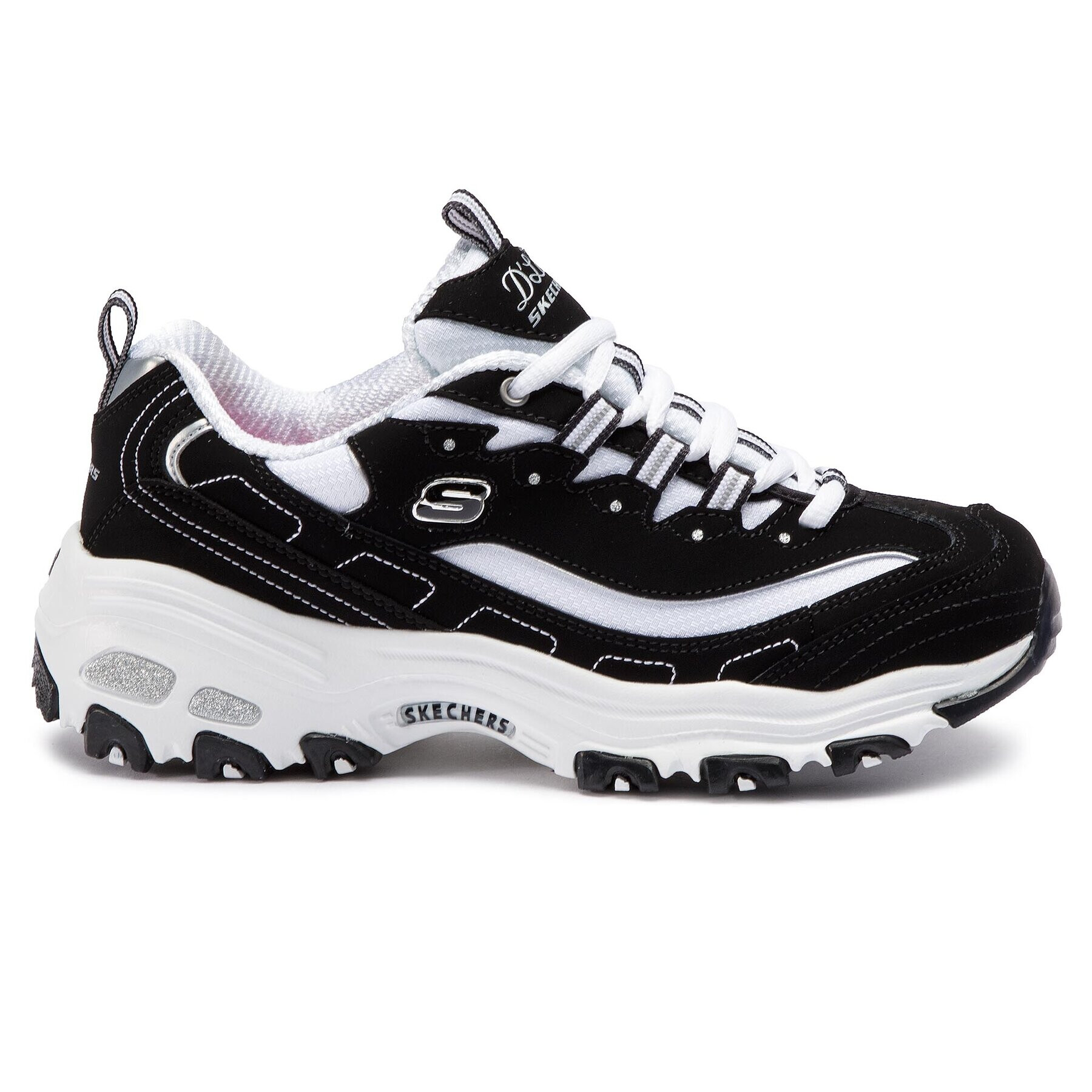 Skechers Sneakers D'lites Biggest Fan 11930/BKW Negru - Pled.ro