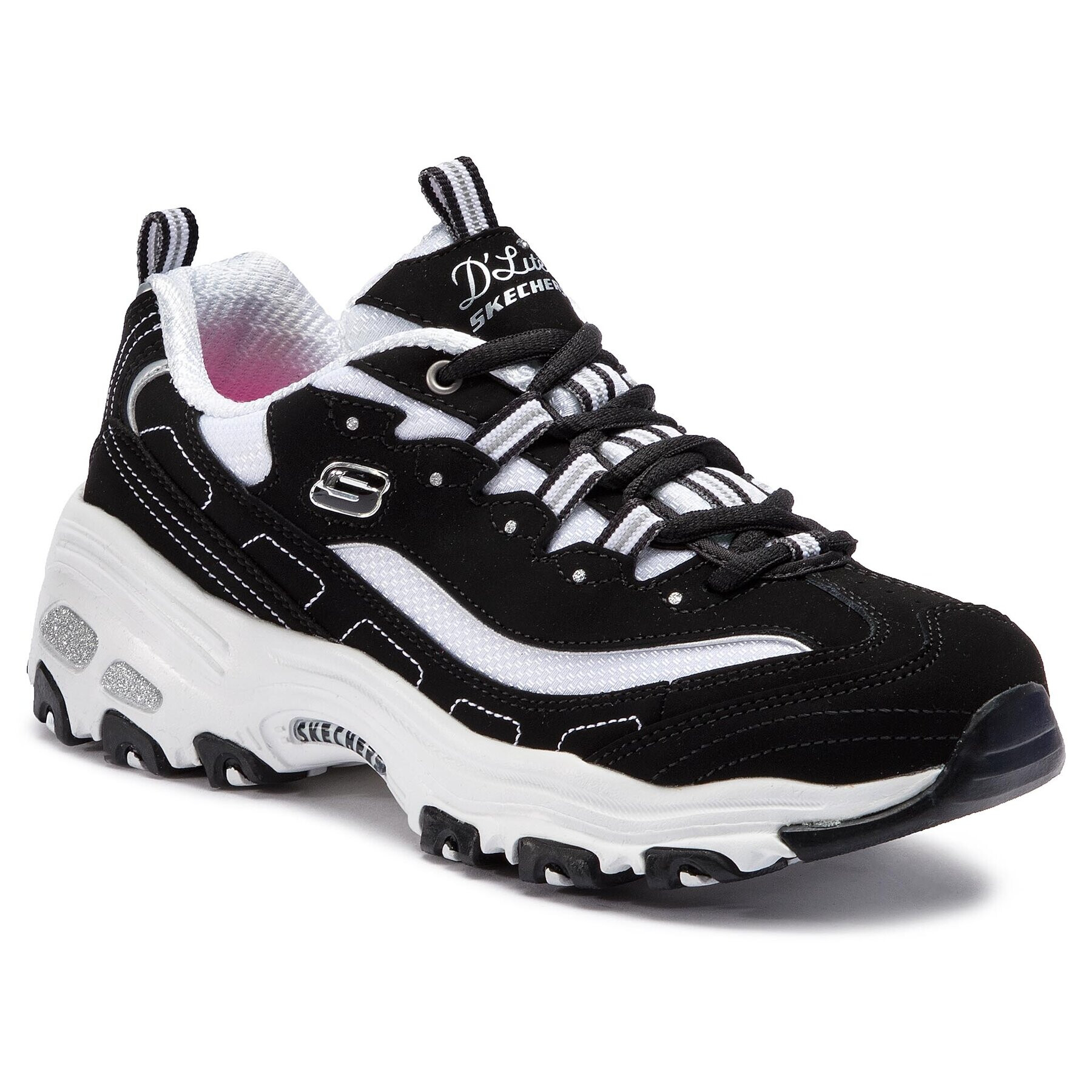 Skechers Sneakers D'lites Biggest Fan 11930/BKW Negru - Pled.ro