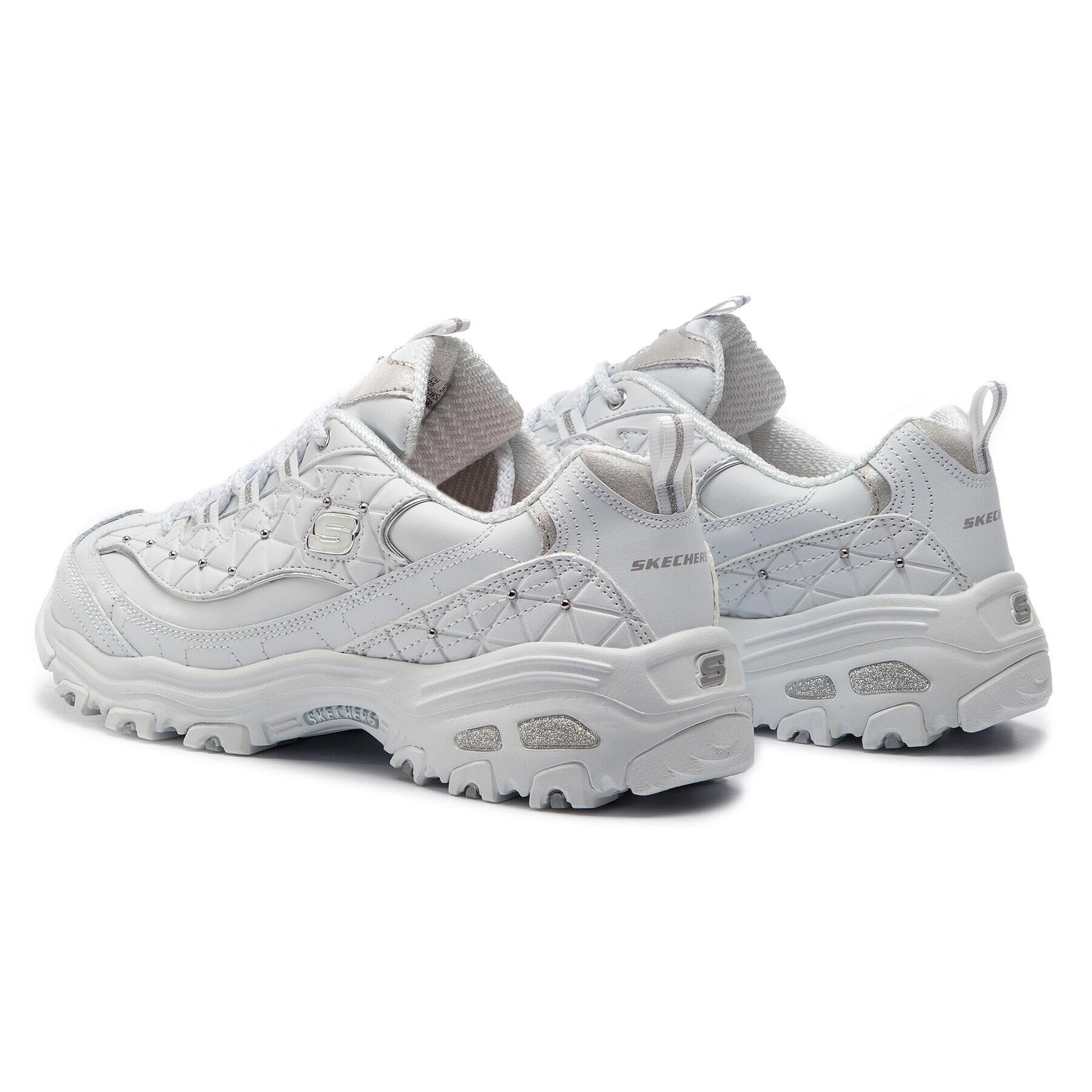 Skechers Sneakers D'lites Glamour Feels 13087/WSL Alb - Pled.ro