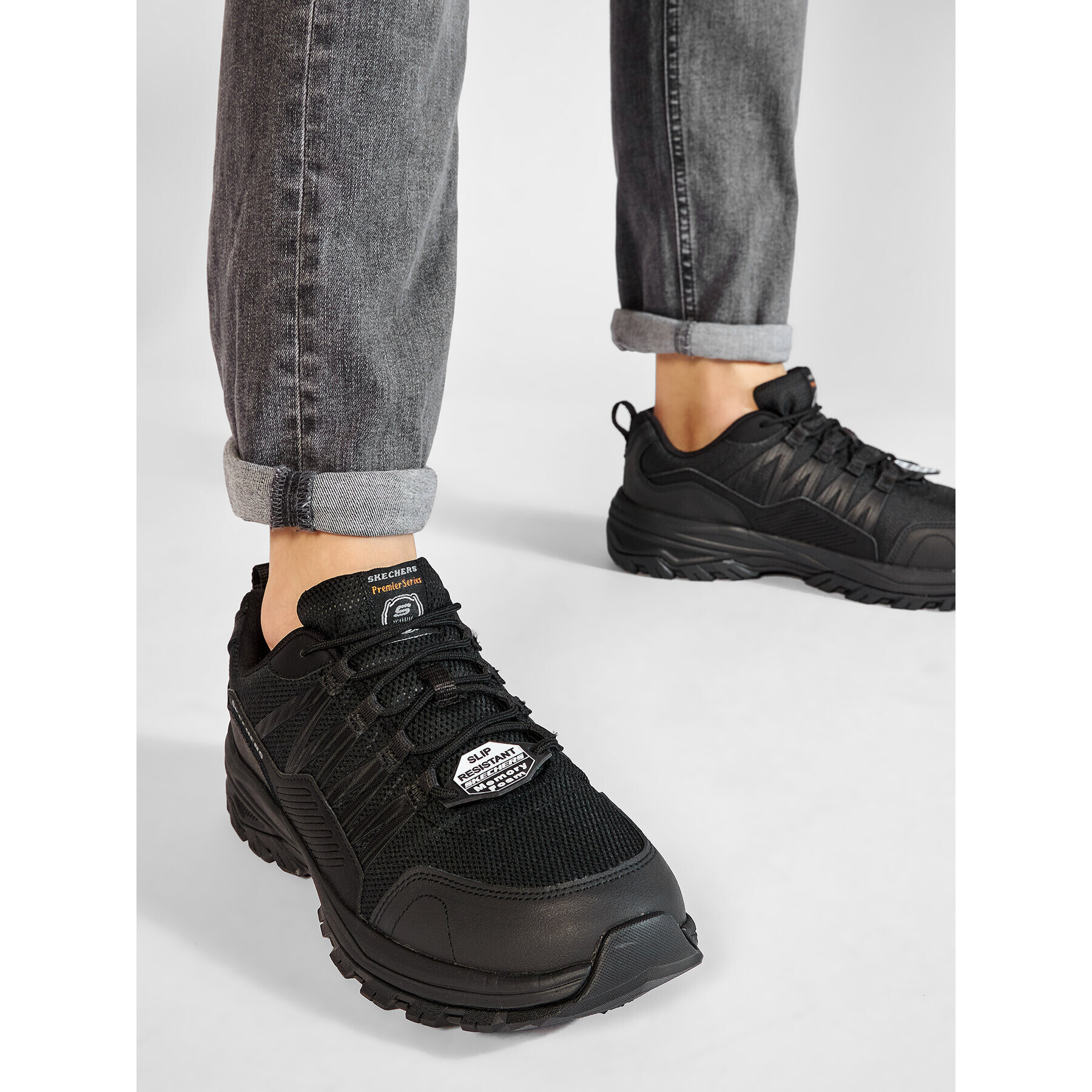 Skechers Sneakers Fannter 200000EC/BLK Negru - Pled.ro