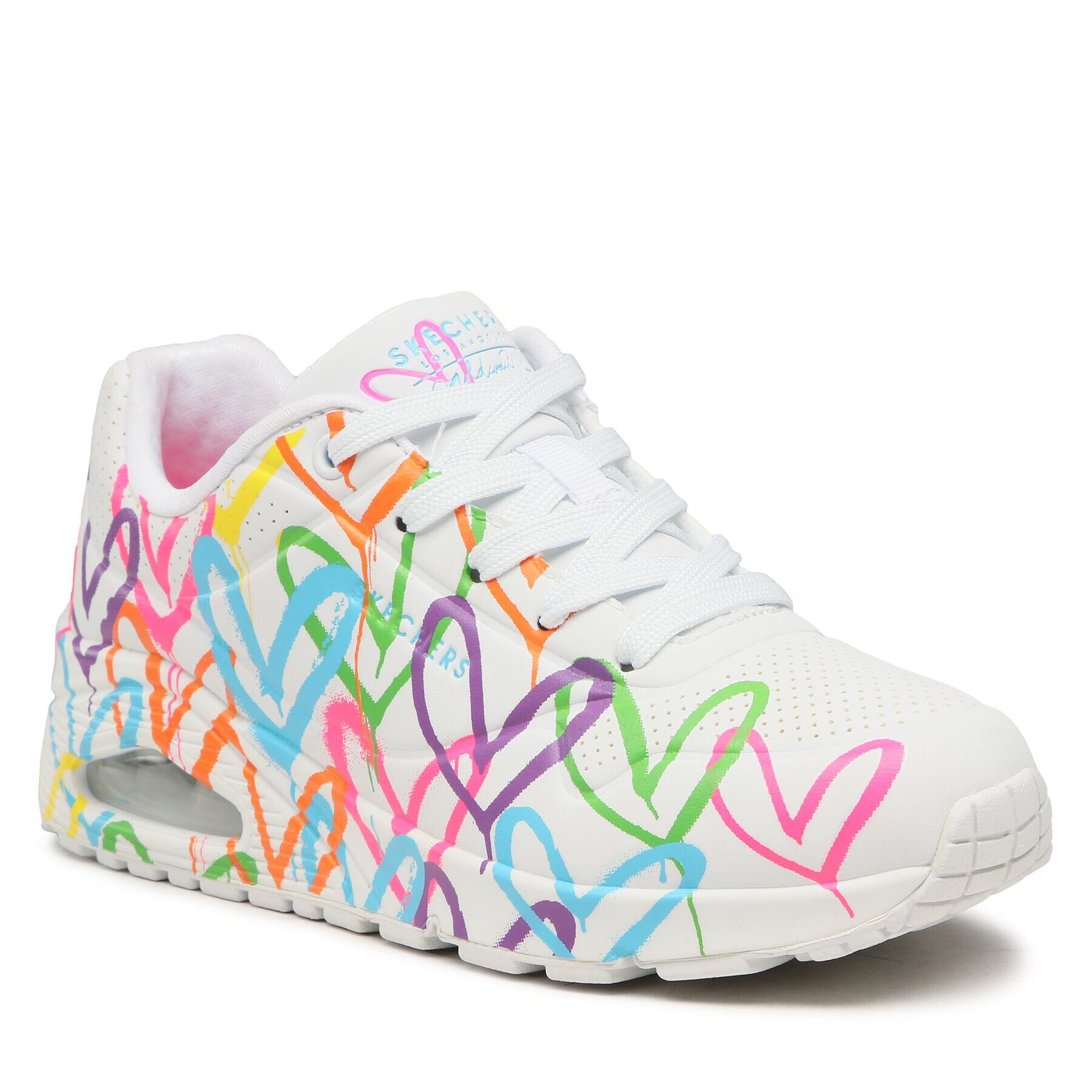 Skechers Sneakers Uno Highlight Love 177981/WMLT Alb - Pled.ro