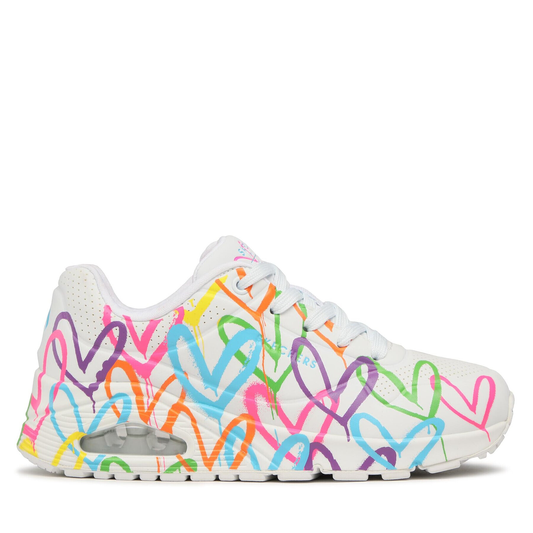 Skechers Sneakers Uno Highlight Love 177981/WMLT Alb - Pled.ro