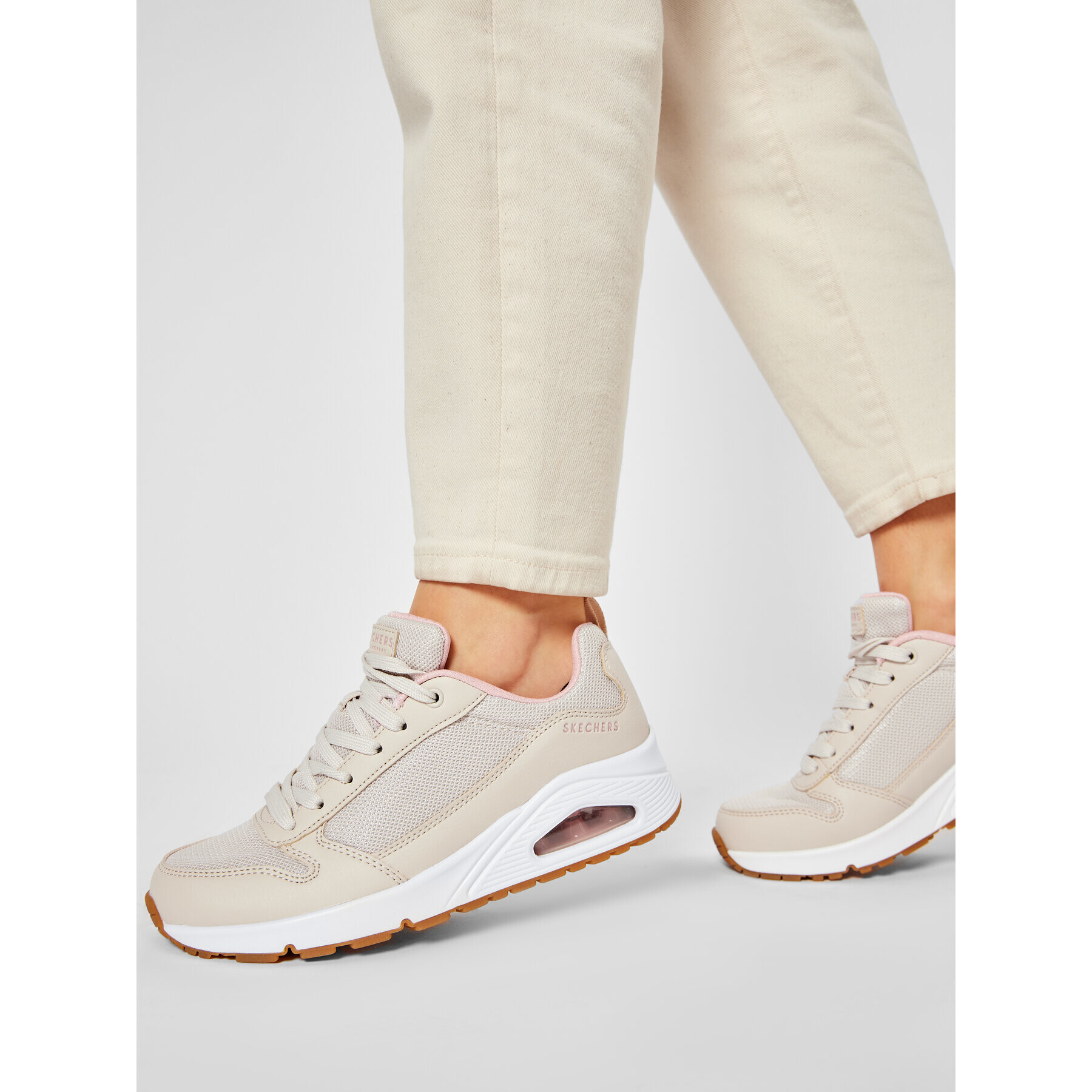 Skechers Sneakers Uno Inside Matters 155005/NAT Bej - Pled.ro