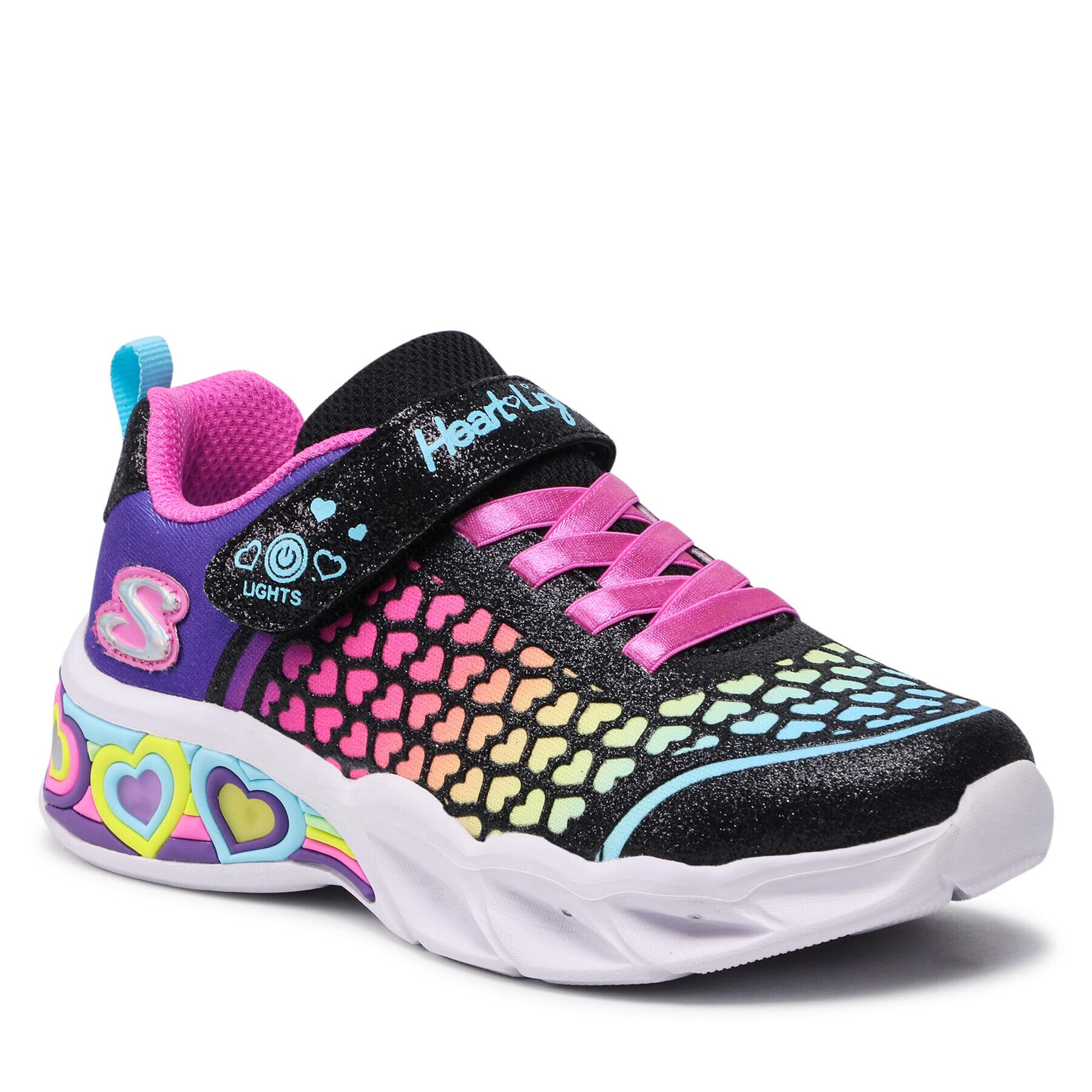 Skechers Sneakers Lovely Colors 302312L/BKMT Negru - Pled.ro