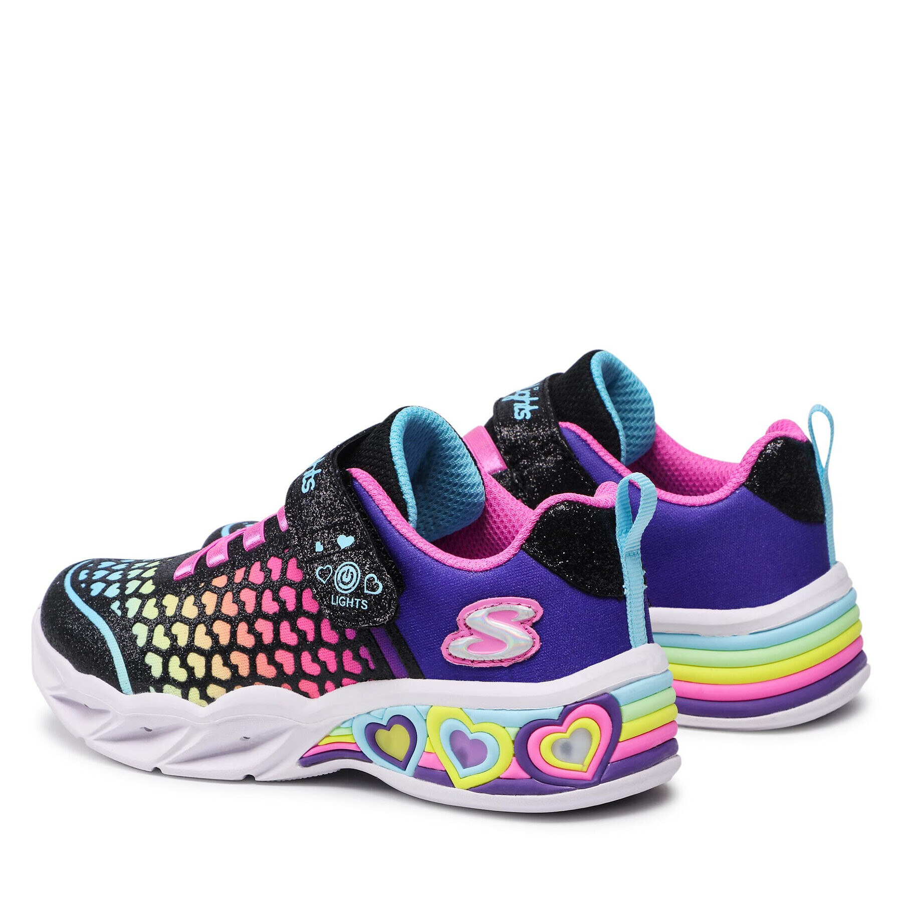 Skechers Sneakers Lovely Colors 302312L/BKMT Negru - Pled.ro