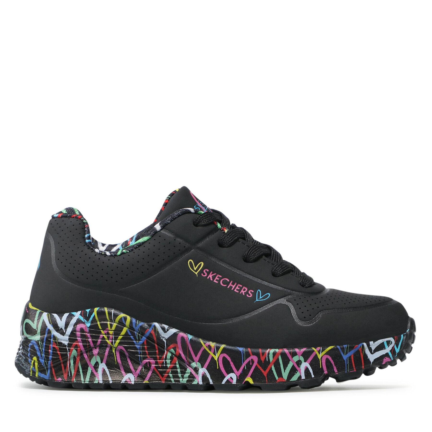 Skechers Sneakers Uno Lite Lovely Luv 314976L/BKMT Negru - Pled.ro