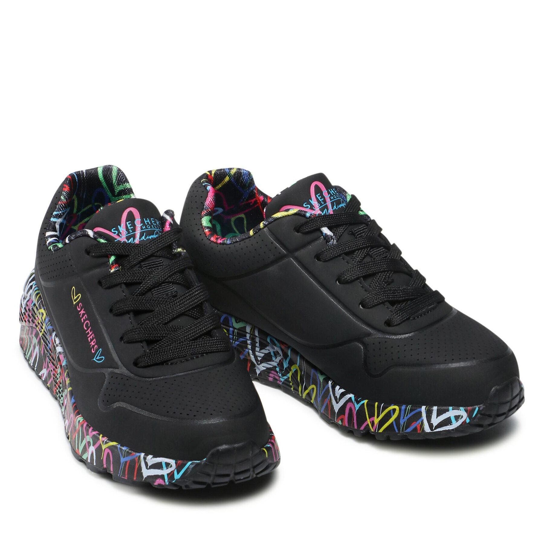 Skechers Sneakers Uno Lite Lovely Luv 314976L/BKMT Negru - Pled.ro