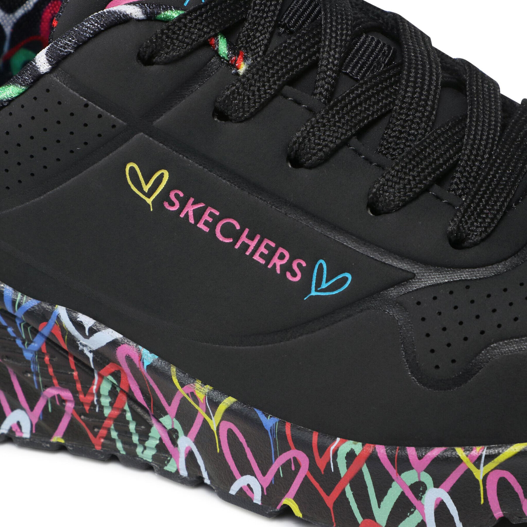 Skechers Sneakers Uno Lite Lovely Luv 314976L/BKMT Negru - Pled.ro