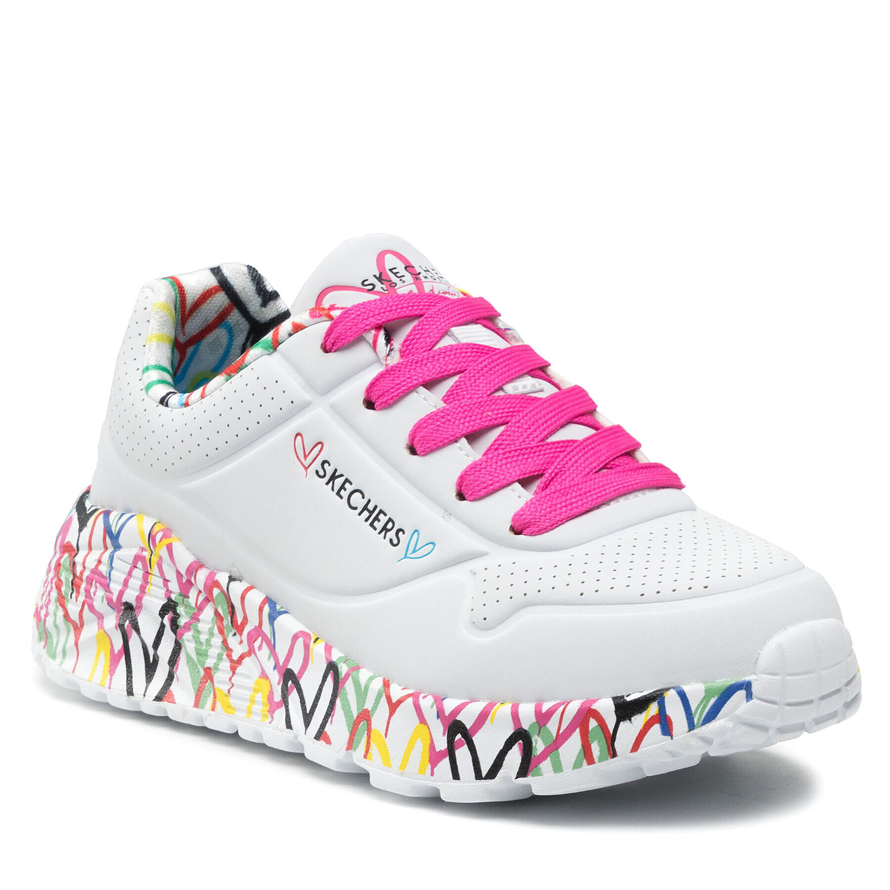 Skechers Sneakers Lovely Luv 314976L/WMLT Alb - Pled.ro