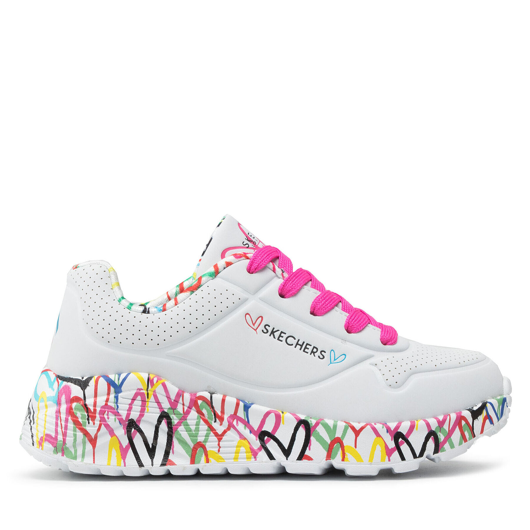 Skechers Sneakers Lovely Luv 314976L/WMLT Alb - Pled.ro