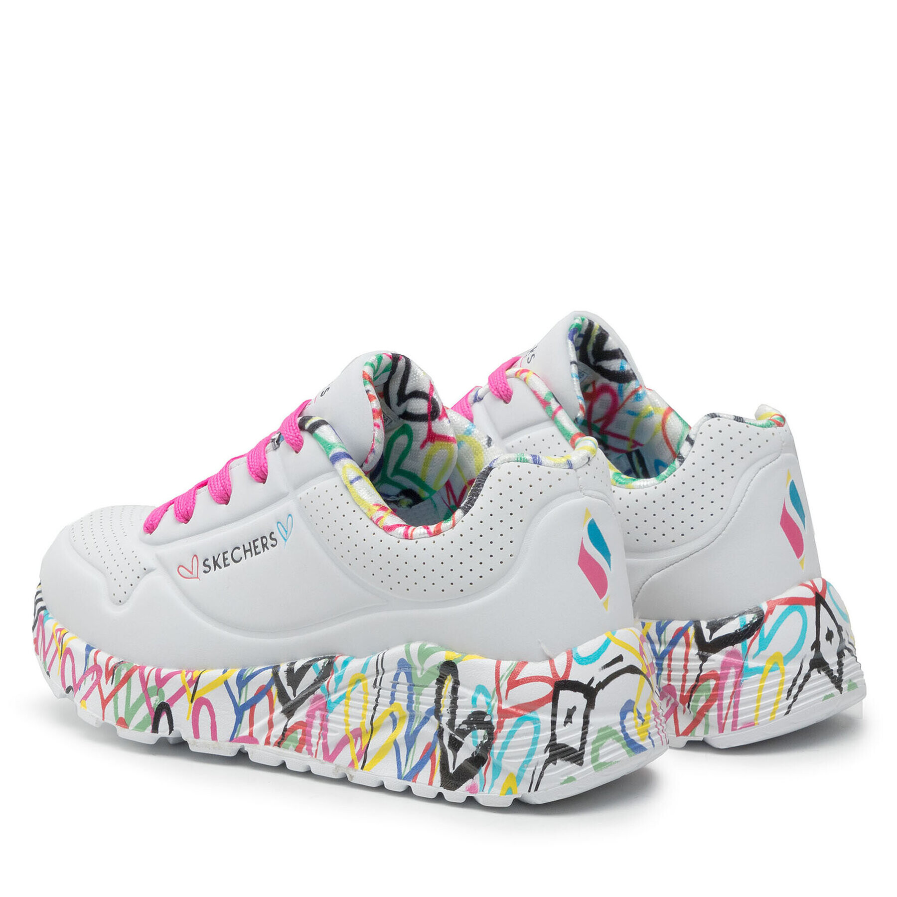 Skechers Sneakers Lovely Luv 314976L/WMLT Alb - Pled.ro