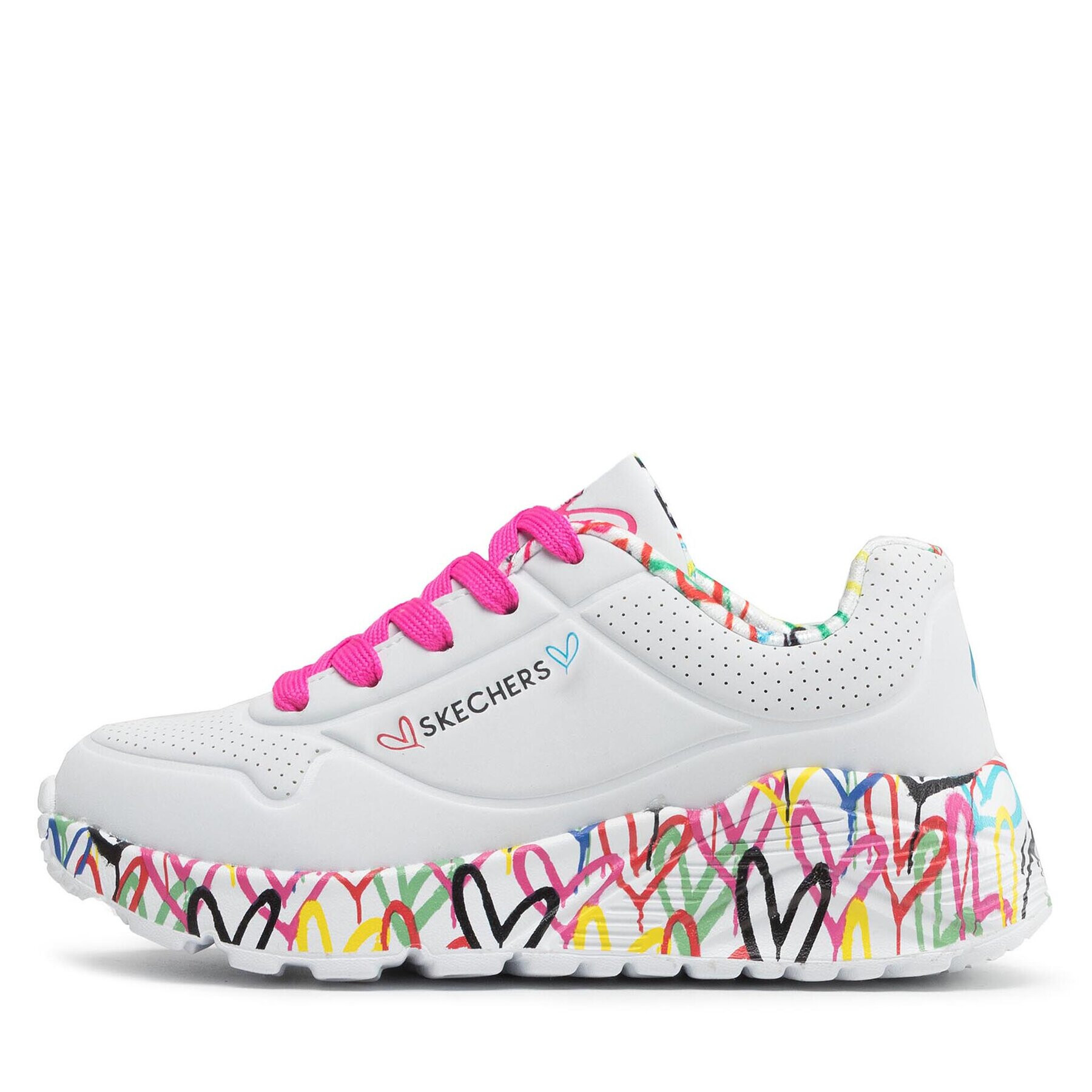 Skechers Sneakers Lovely Luv 314976L/WMLT Alb - Pled.ro