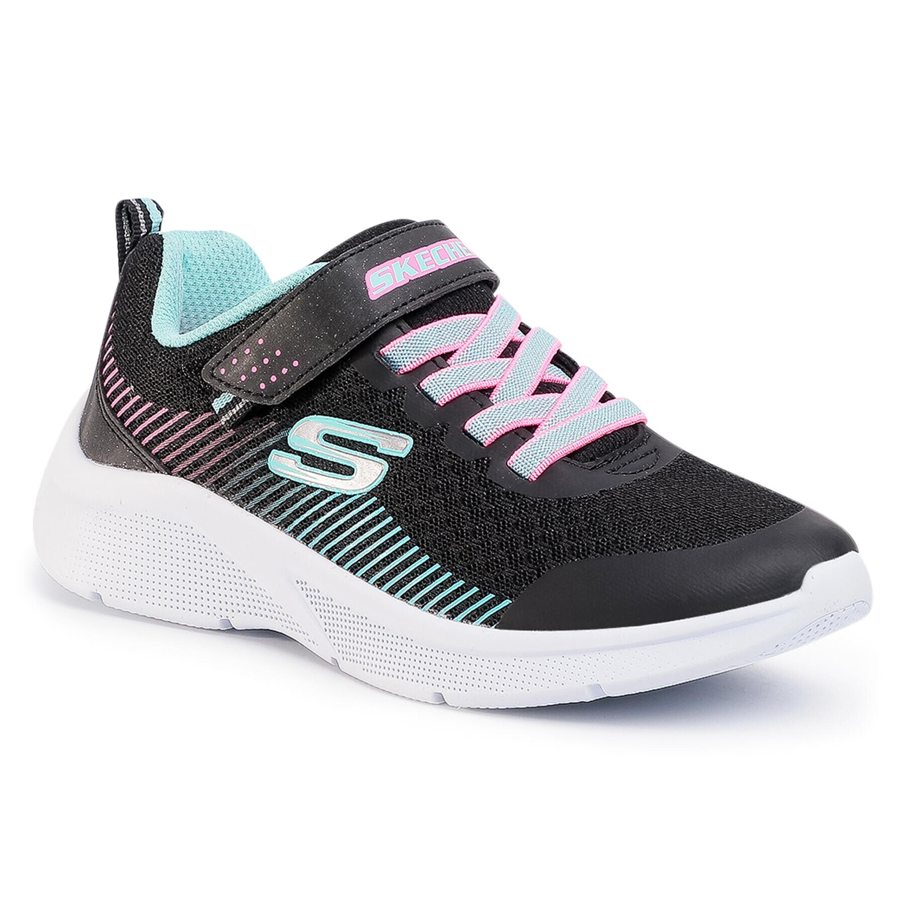 Skechers Sneakers Microspec 302016L/BKAQ Negru - Pled.ro