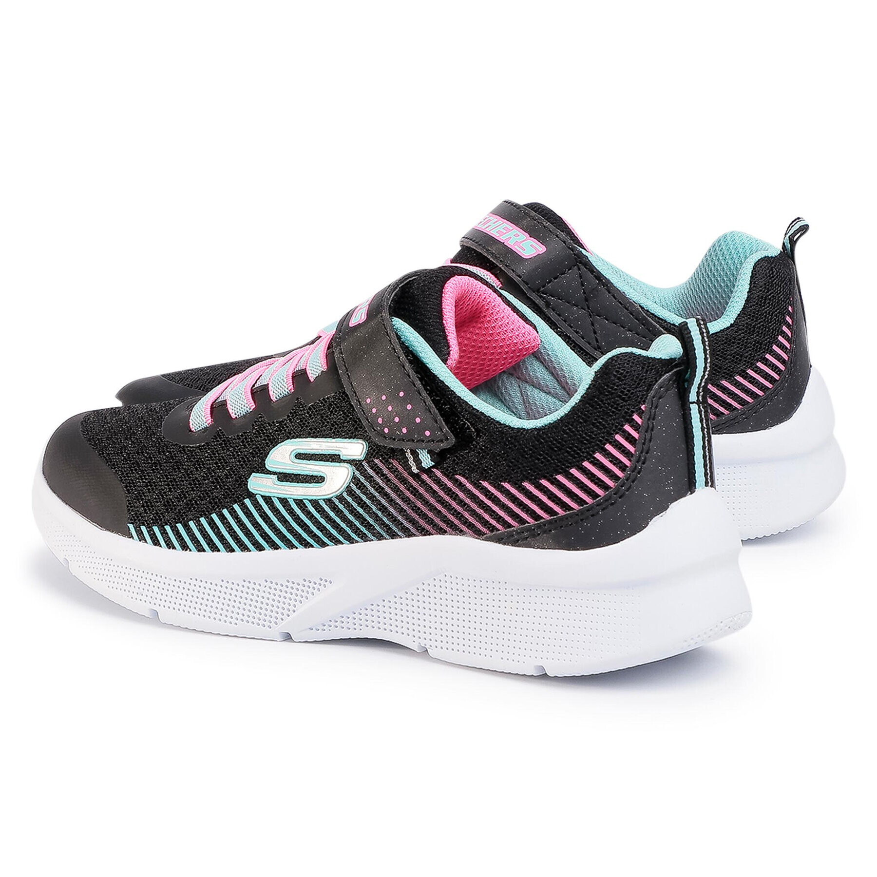 Skechers Sneakers Microspec 302016L/BKAQ Negru - Pled.ro