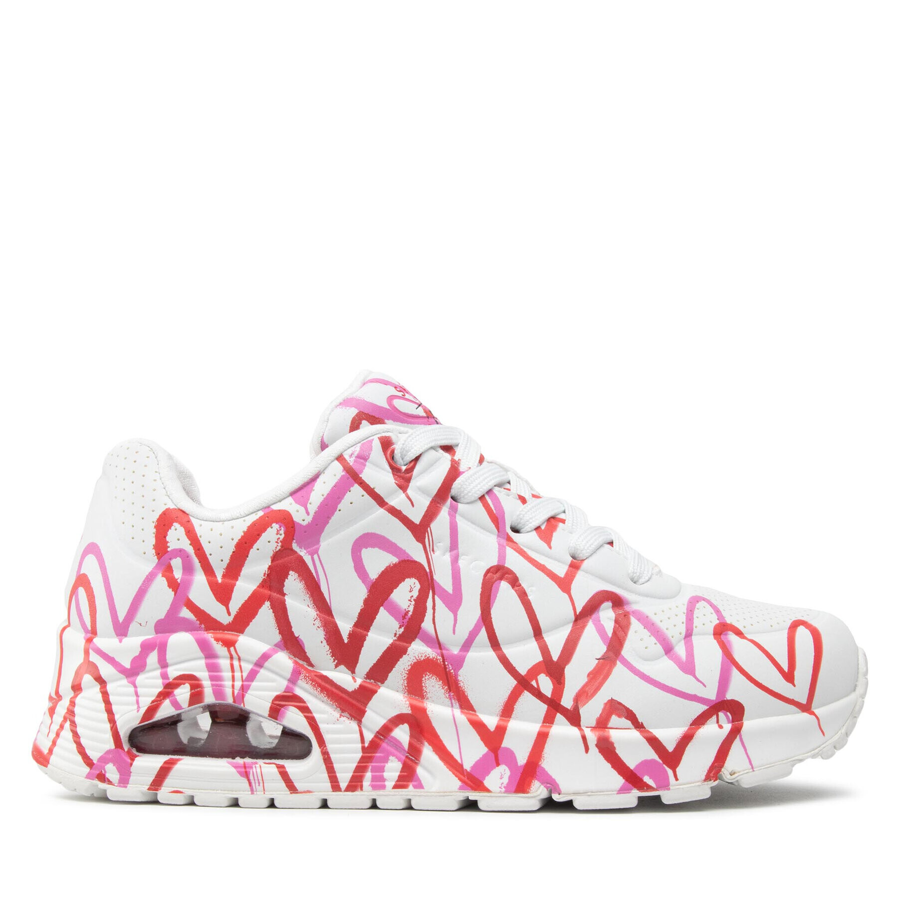 Skechers Sneakers Uno Spread The Love 155507/WRPK Alb - Pled.ro