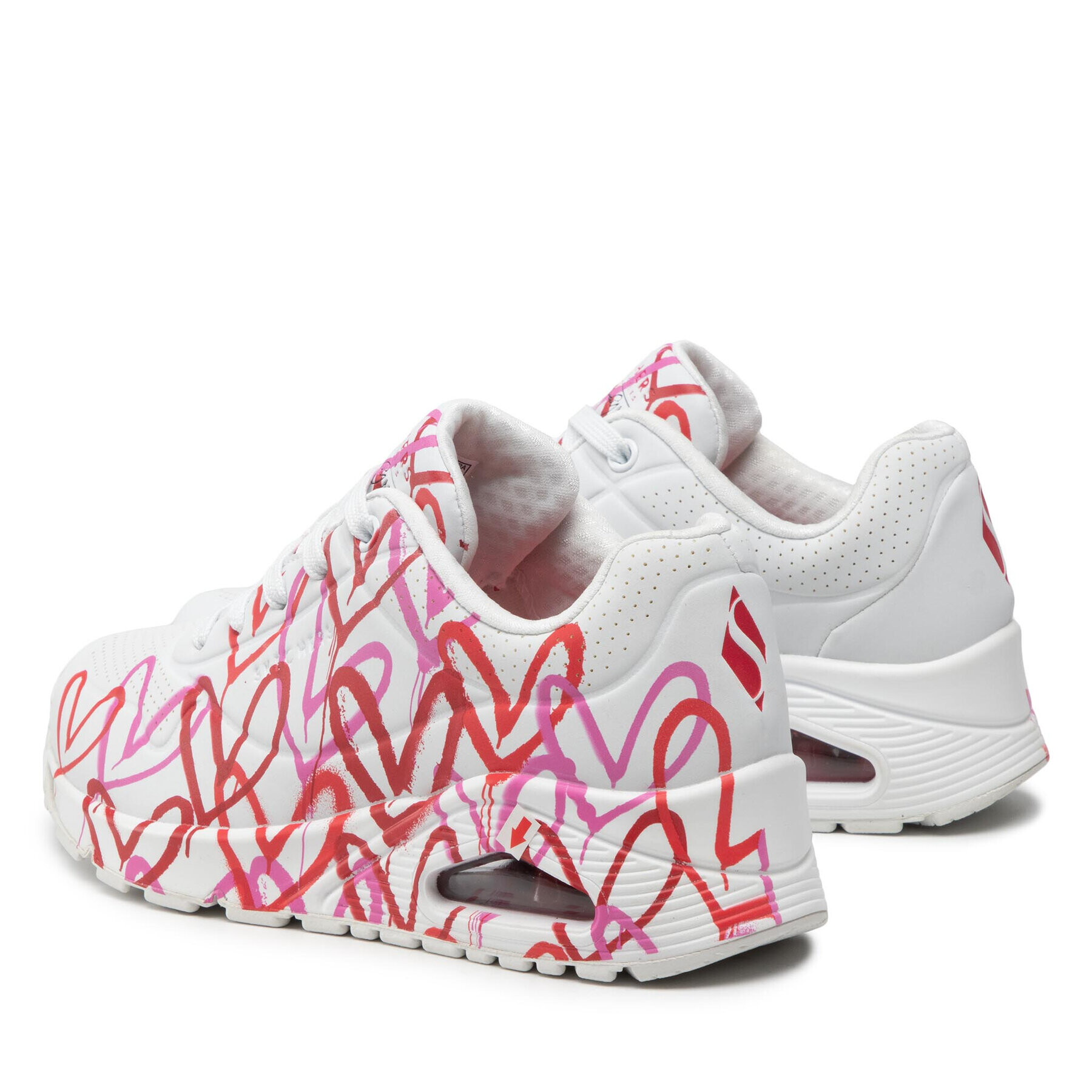 Skechers Sneakers Uno Spread The Love 155507/WRPK Alb - Pled.ro