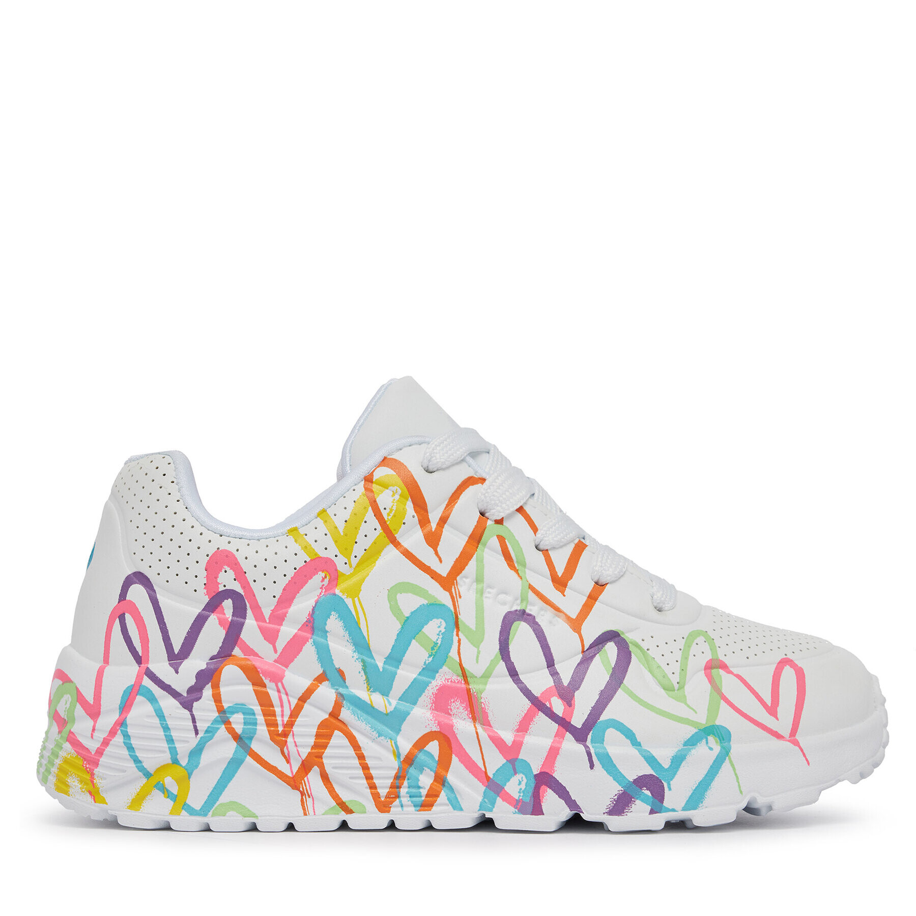 Skechers Sneakers Uno Lite Spread The Love 314064L/WML Alb - Pled.ro