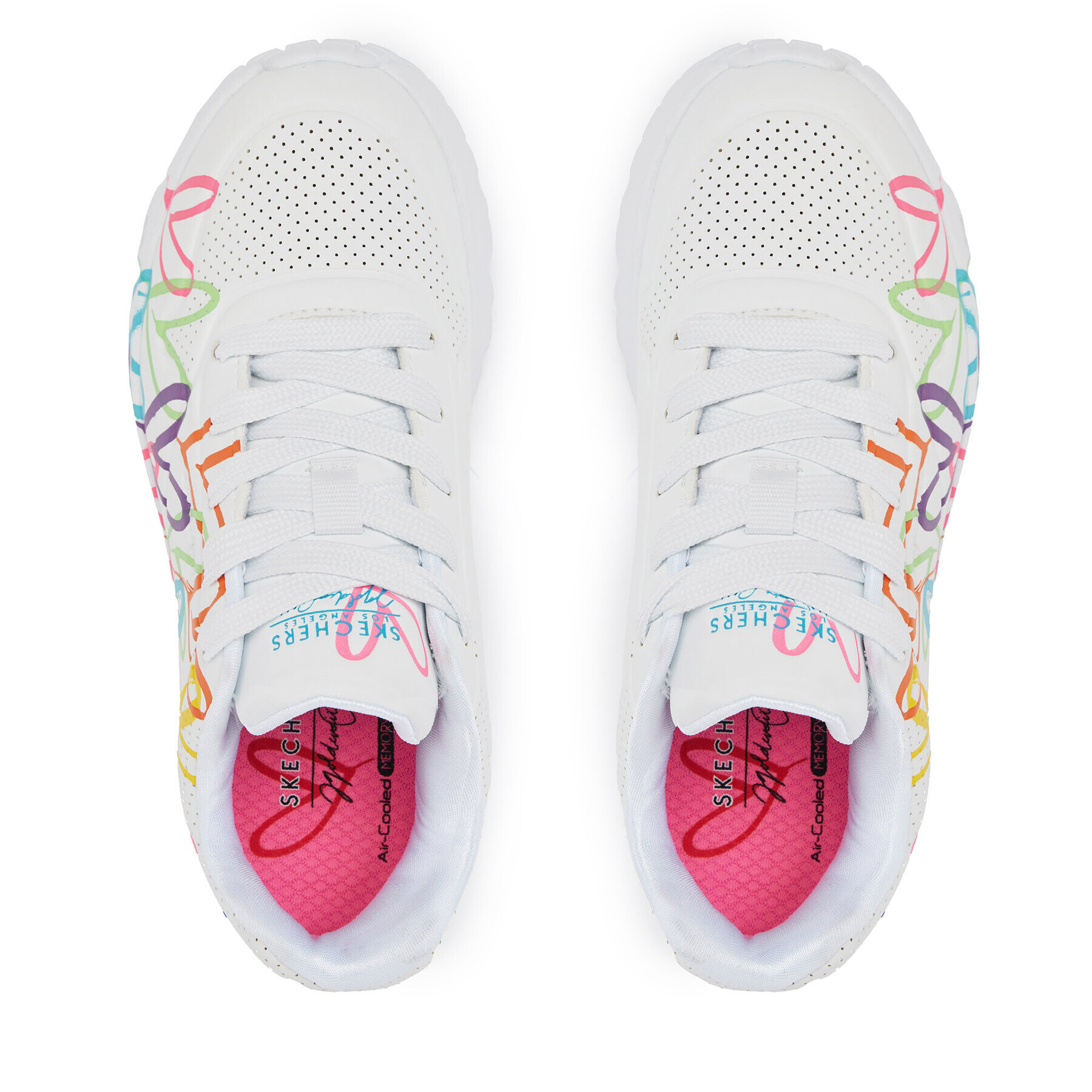 Skechers Sneakers Uno Lite Spread The Love 314064L/WML Alb - Pled.ro