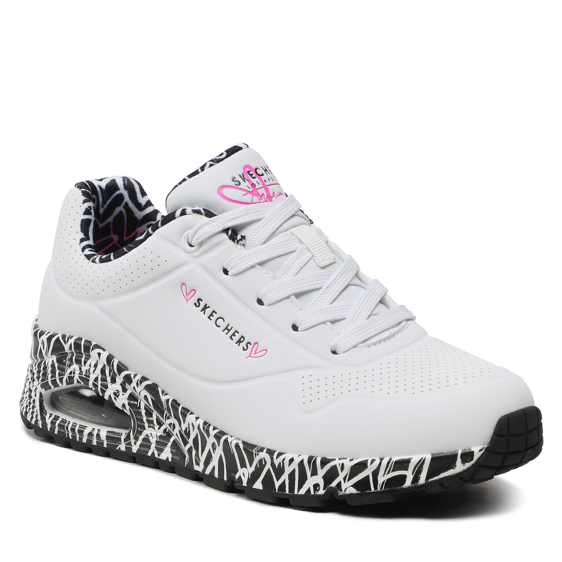 Skechers Sneakers Uno-Loving Love Alb - Pled.ro