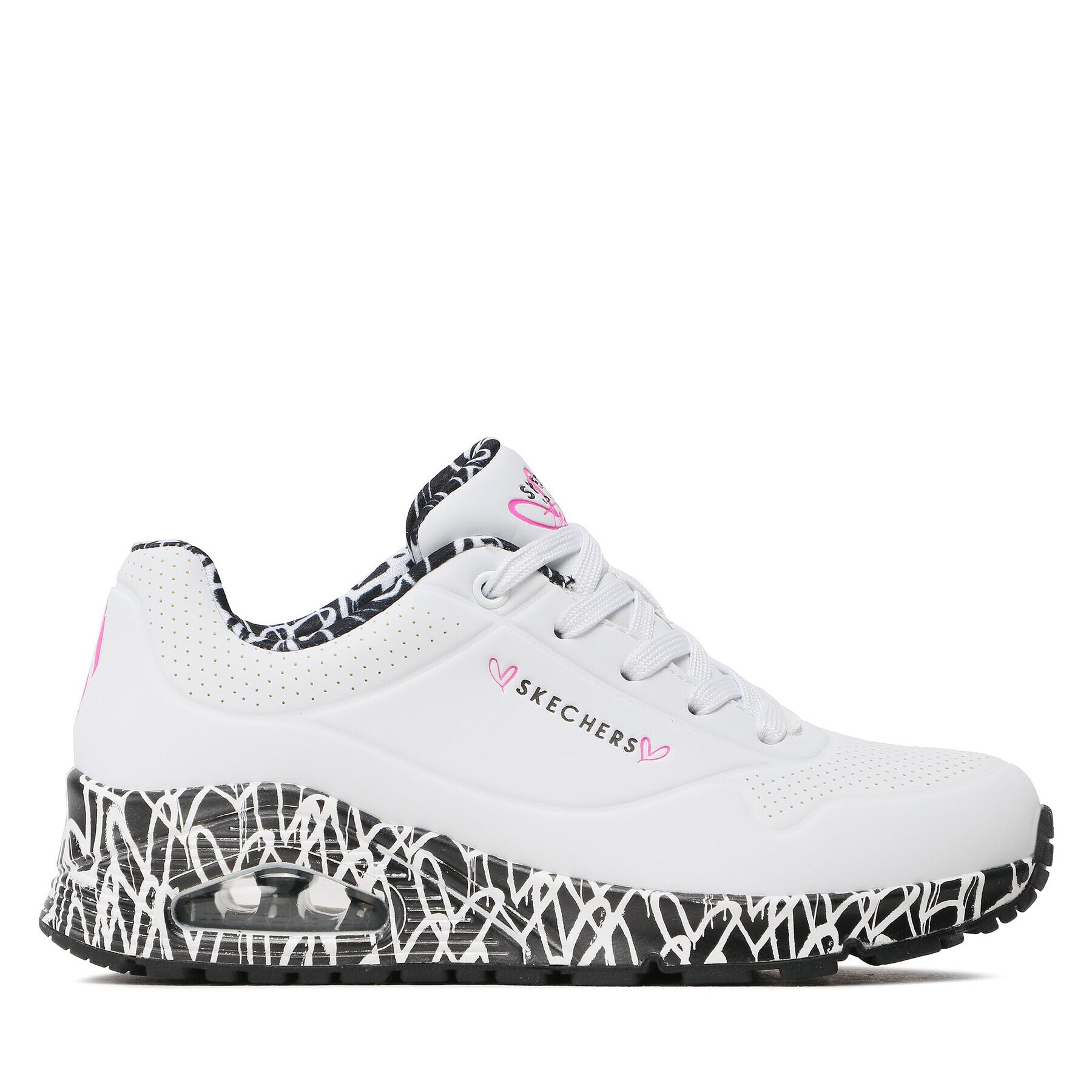 Skechers Sneakers Uno-Loving Love Alb - Pled.ro