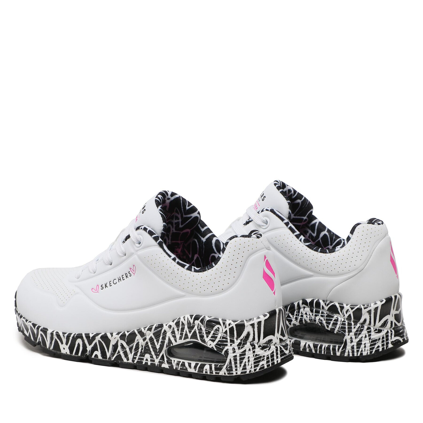 Skechers Sneakers Uno-Loving Love Alb - Pled.ro