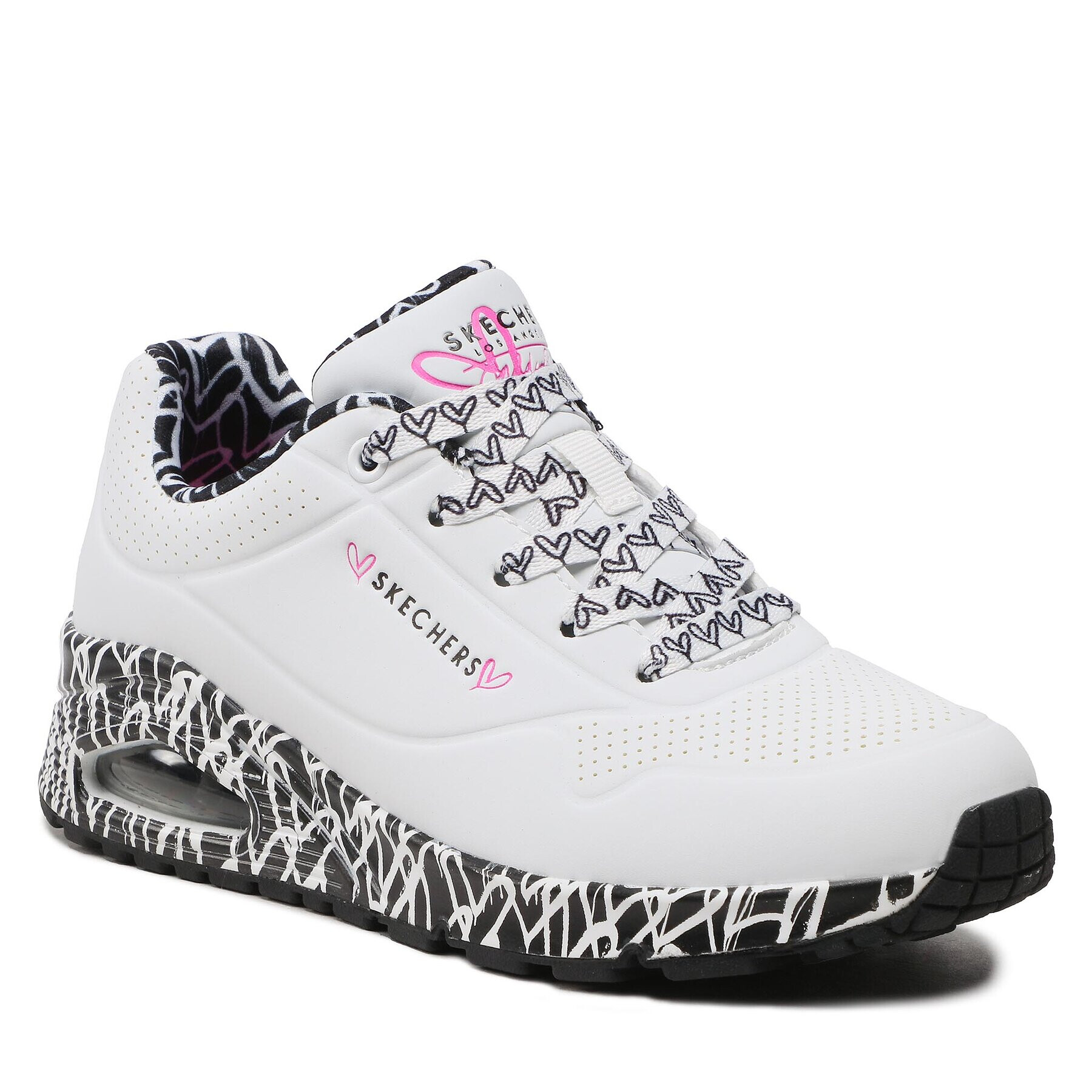 Skechers Sneakers Uno-Loving Love Alb - Pled.ro