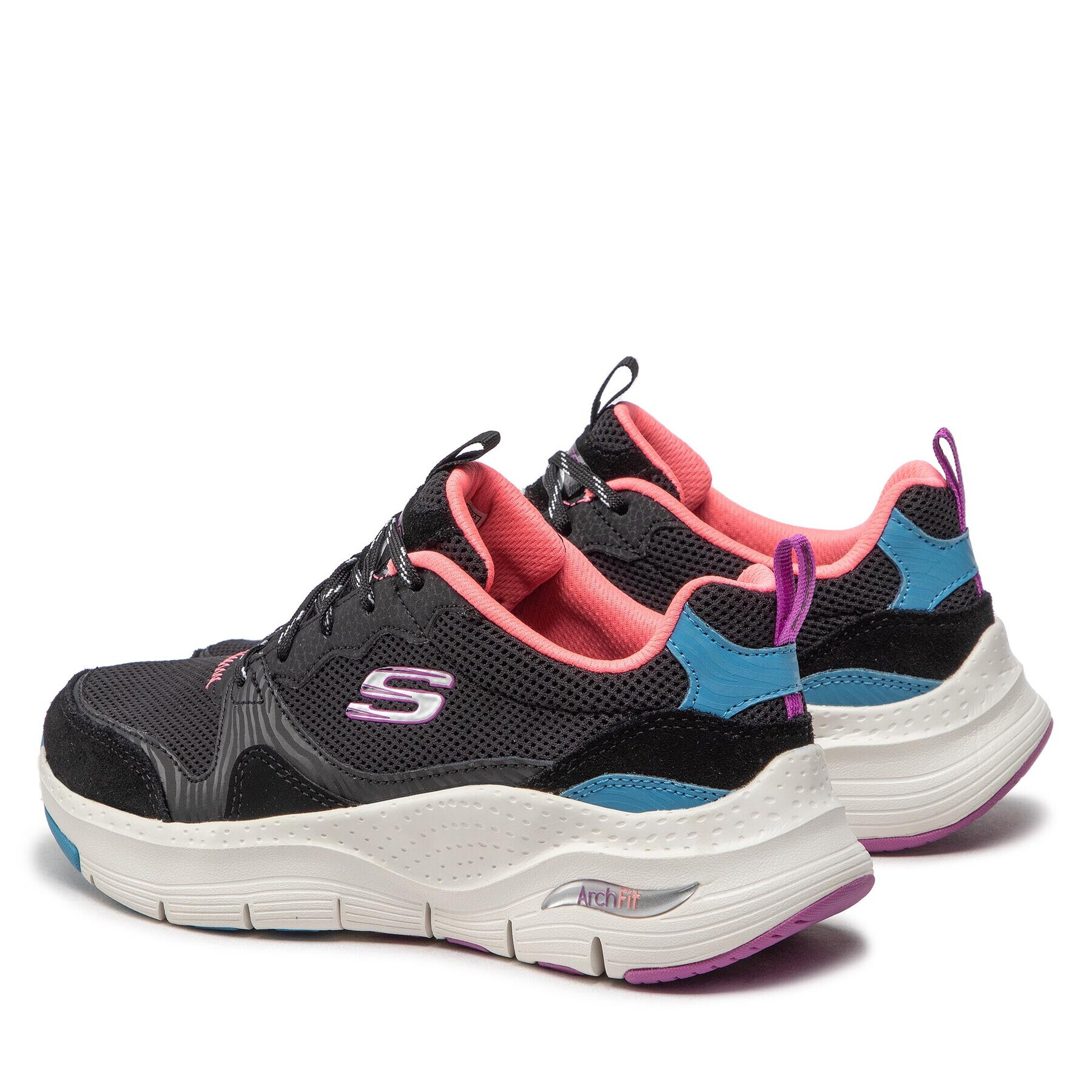 Skechers Sneakers Vista View 149723/BKMT Negru - Pled.ro